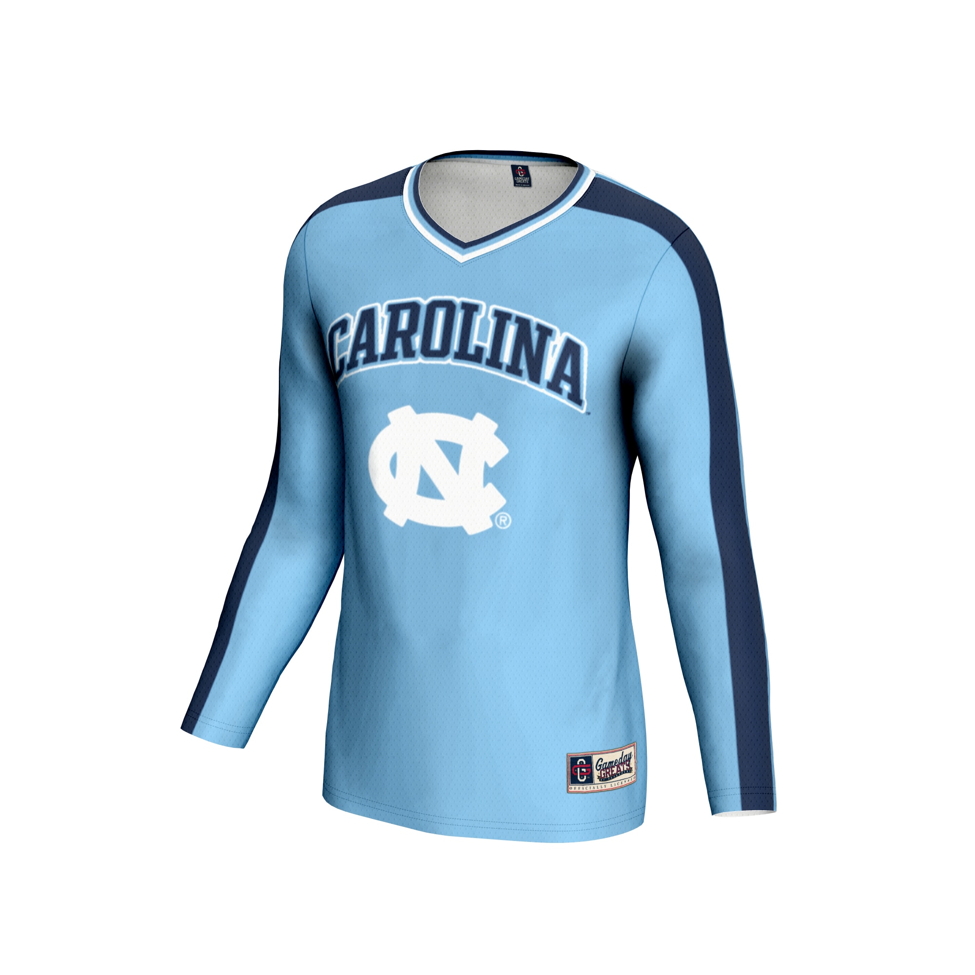 Volleyball Fashion North Carolina Tar Heels Game Jersey No.1 Blue NCAA College Volleyball Fan Wear