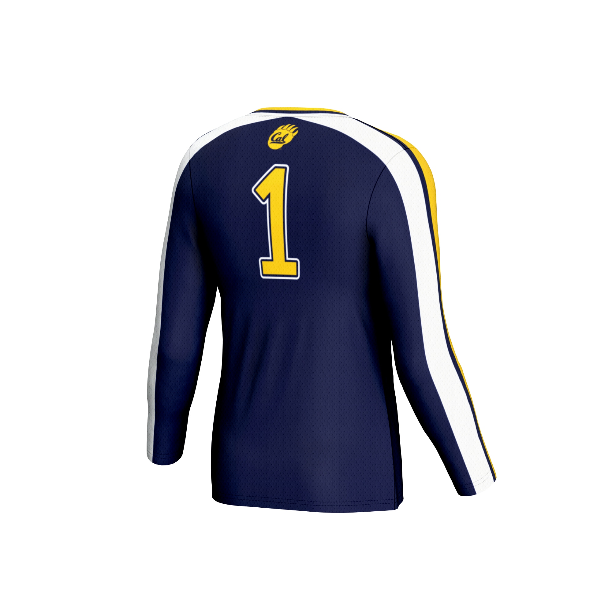 Volleyball Fashion Cal Bears Game Jersey No.1 Navy NCAA College Volleyball Fan Wear Volleyball Fashion
