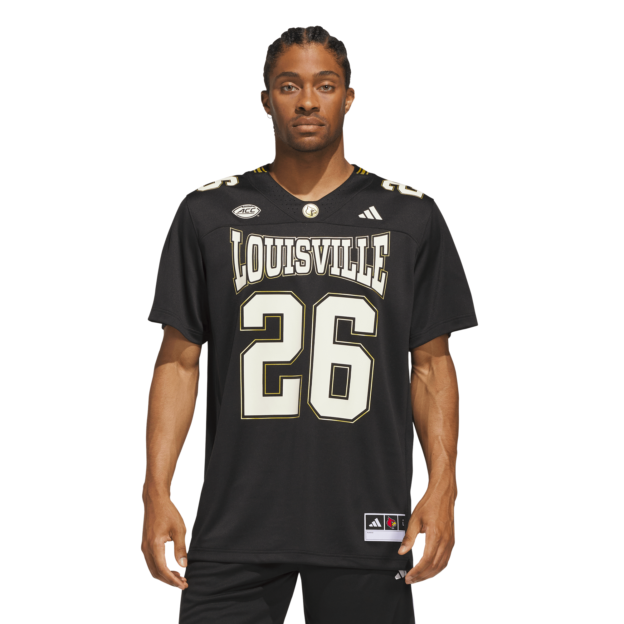 Tactical Ville Louisville Cardinals Jersey No.26 Black NCAA College Football Fan Wear