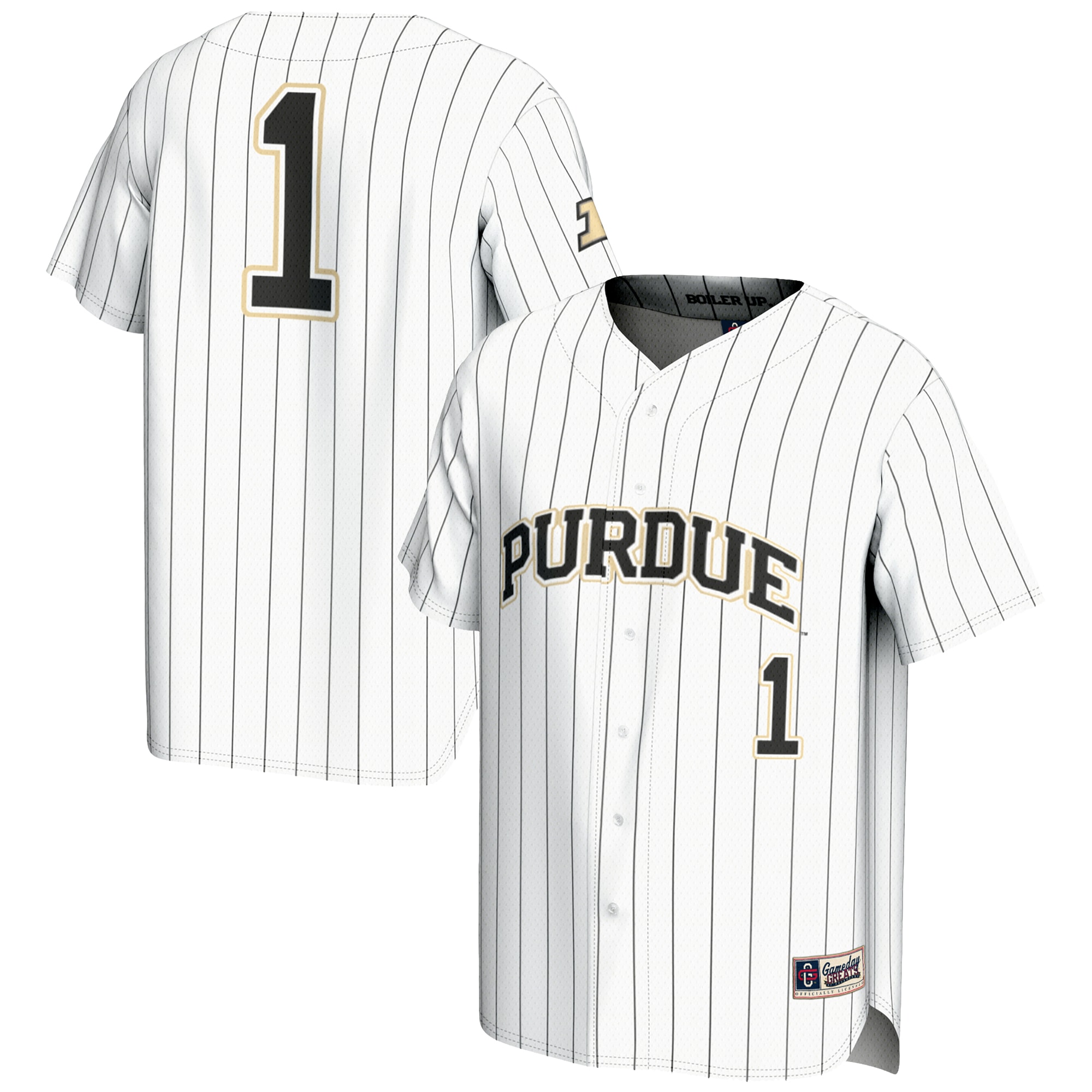 Baseball Purdue Boilermakers Game Jersey White NCAA College Baseball Fan Wear Baseball