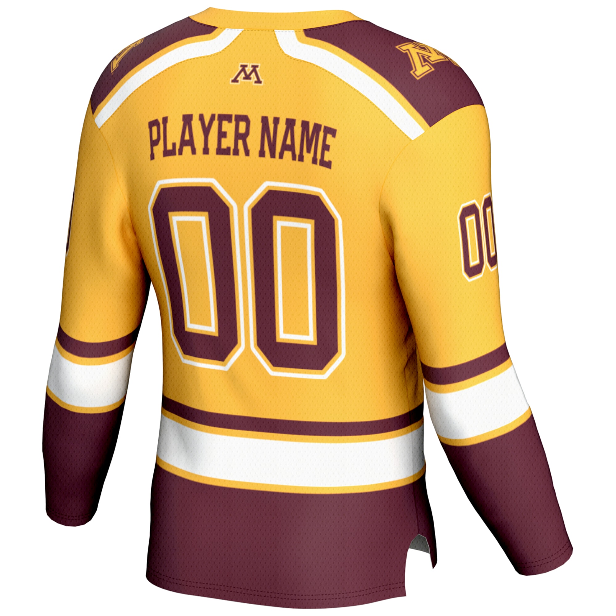 NIL Pick Hockey Minnesota Golden Gophers Player Jersey Gold NCAA College Hockey Fan Wear
