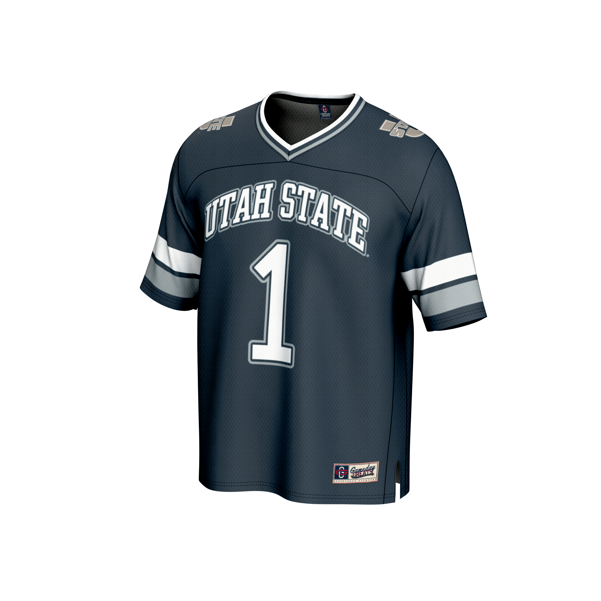 Collegiate Fashion Utah State Aggies Game Jersey Navy NCAA College Football Fan Wear Collegiate Fashion