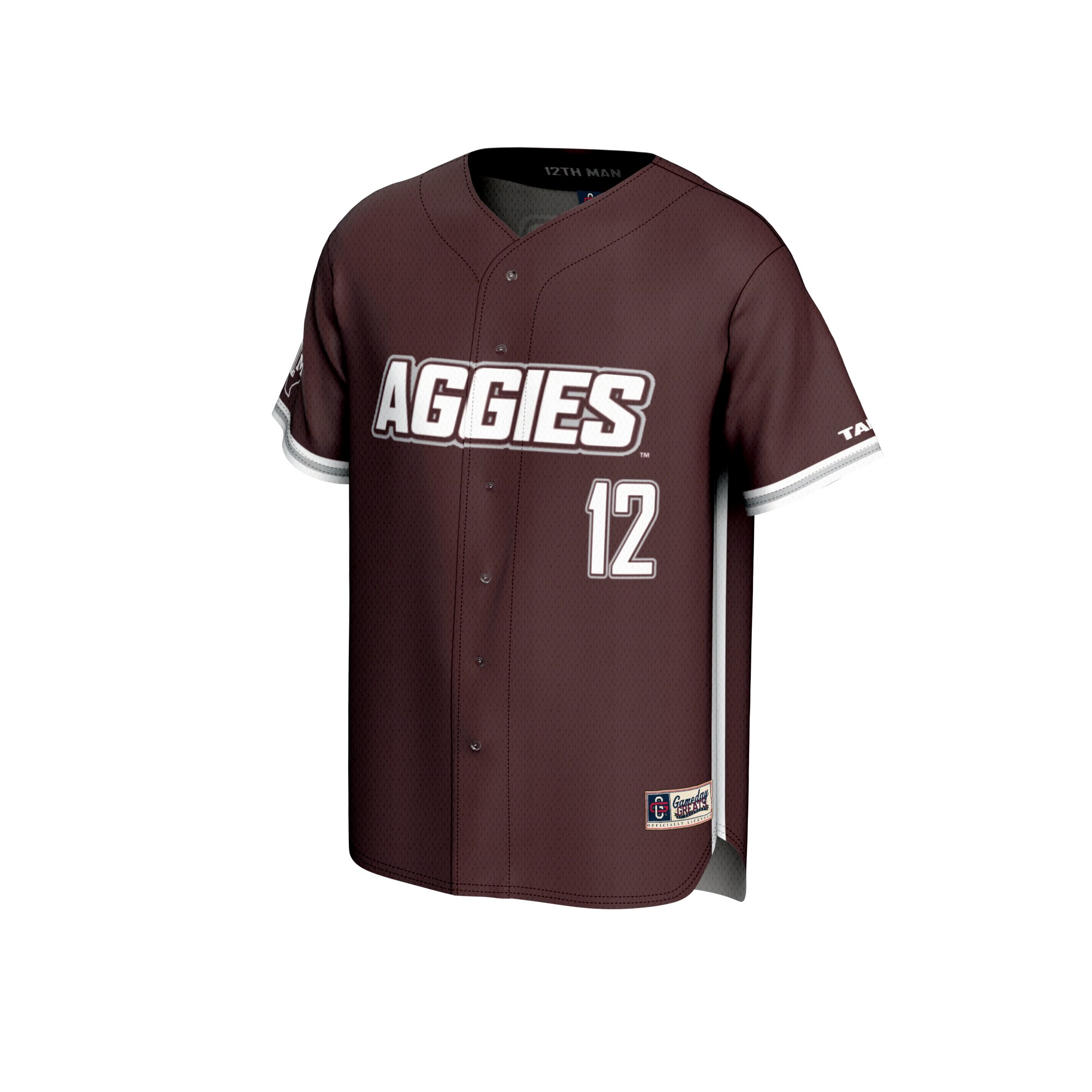 Baseball Texas A&M Aggies Game Jersey Maroon NCAA College Baseball Fan Wear Baseball