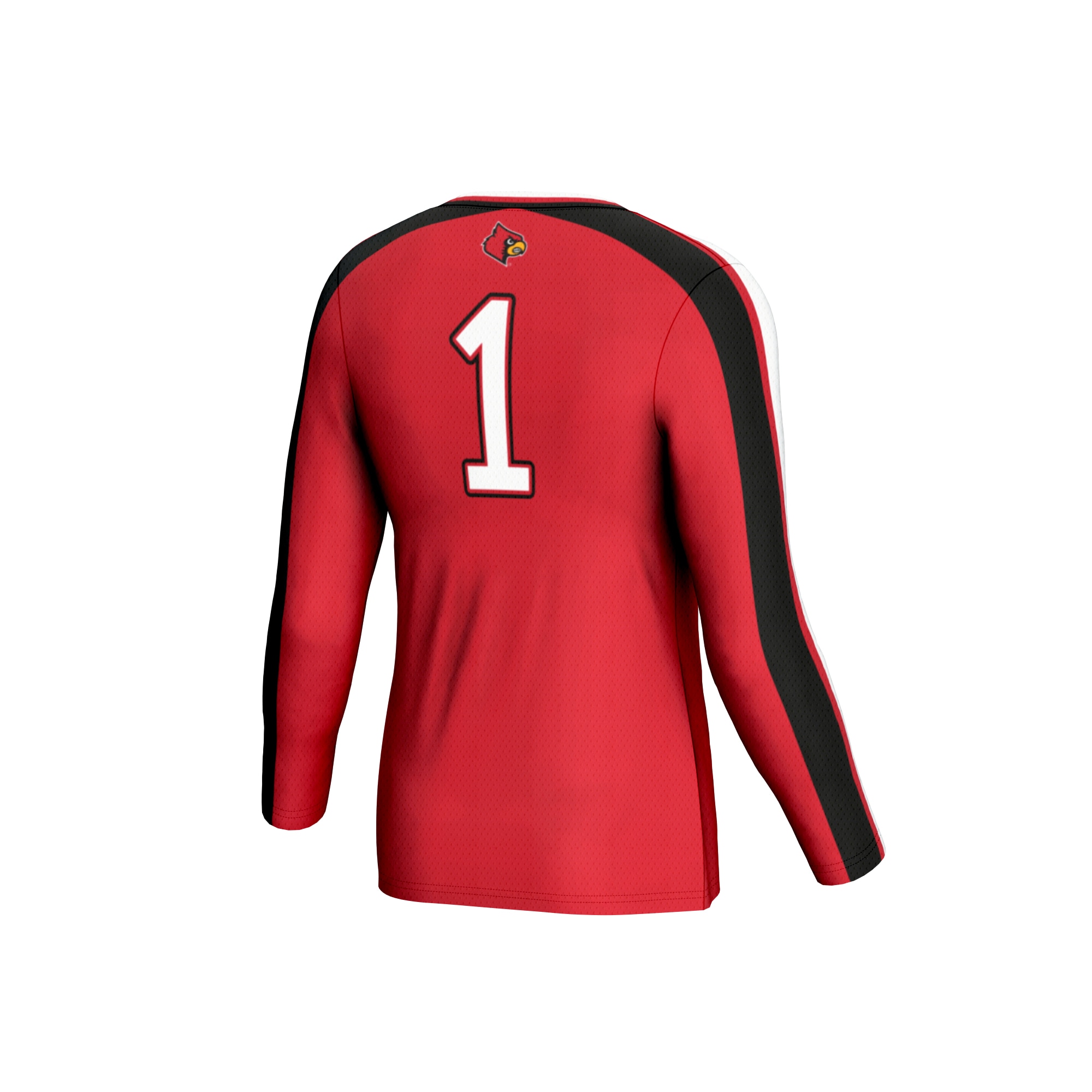 Volleyball Fashion Louisville Cardinals Game Jersey No.1 Red NCAA College Volleyball Fan Wear Volleyball Fashion