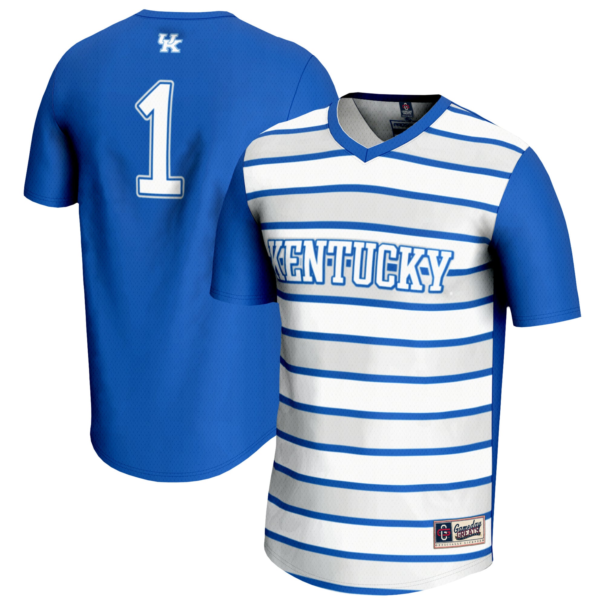 Soccer Kentucky Wildcats Untouchable Jersey No.1 Royal NCAA College Soccer Fan Wear Soccer