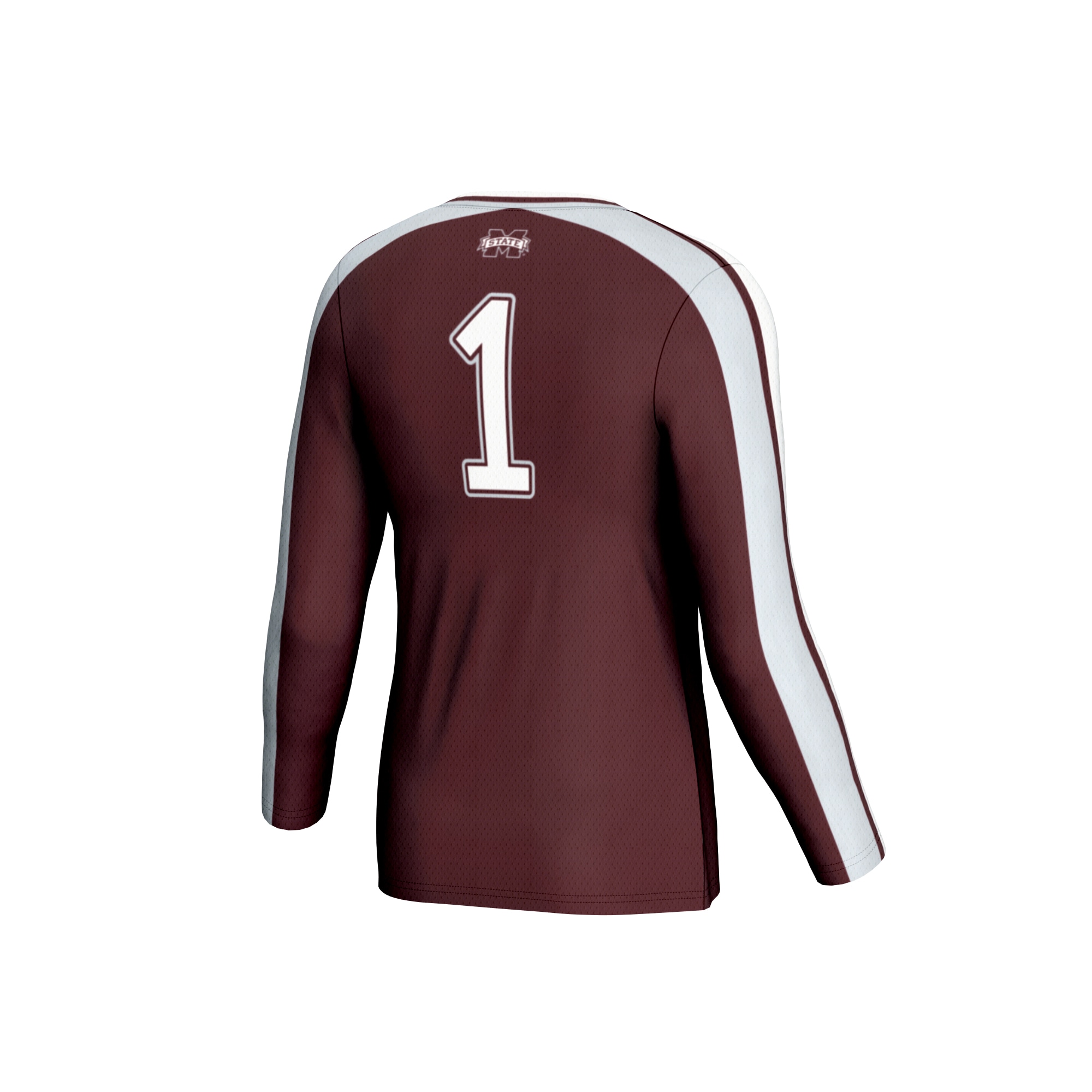 Volleyball Fashion Mississippi State Bulldogs Game Jersey No.1 Maroon NCAA College Volleyball Fan Wear