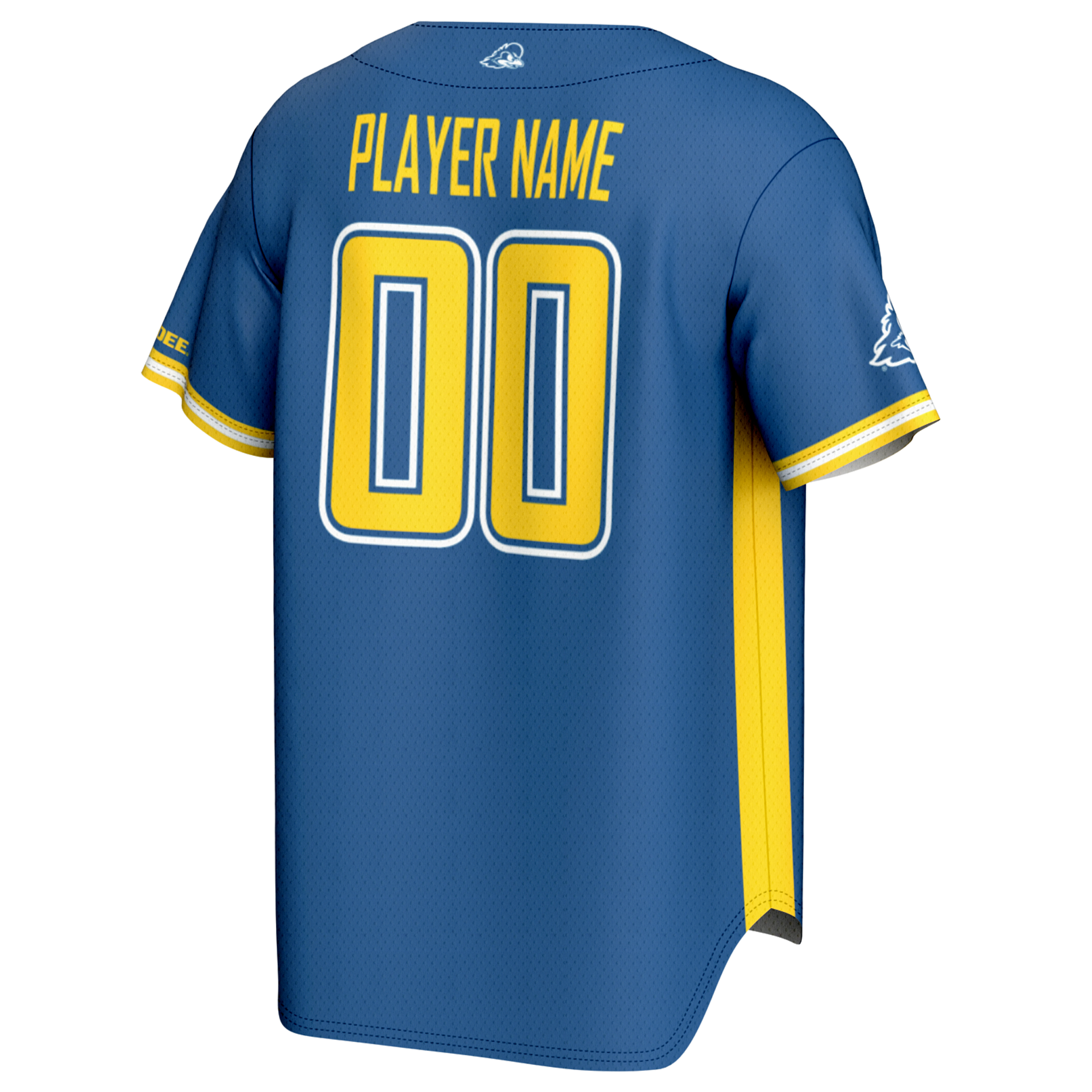 NIL Pick Baseball Delaware Fightin' Blue Hens Player Jersey Blue NCAA College Baseball Fan Wear NIL Pick Baseball