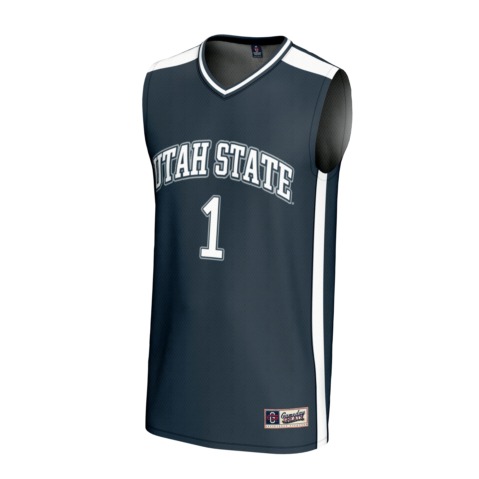 Basketball Fashion Utah State Aggies Game Jersey Navy NCAA College Basketball Fan Wear