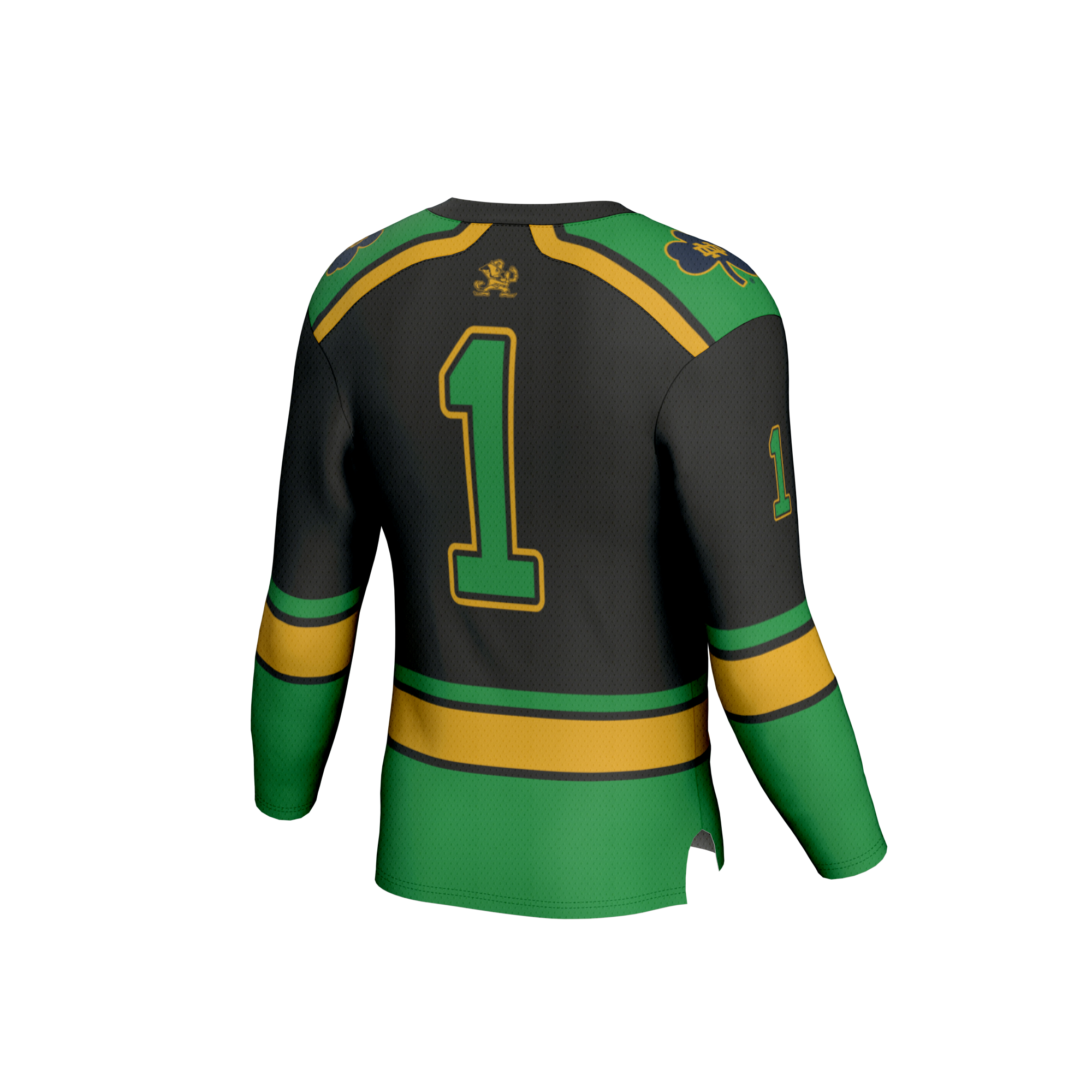 Collegiate Hockey Fashion Notre Dame Fighting Irish Game Jersey Black NCAA College Hockey Fan Wear Collegiate Hockey Fashion