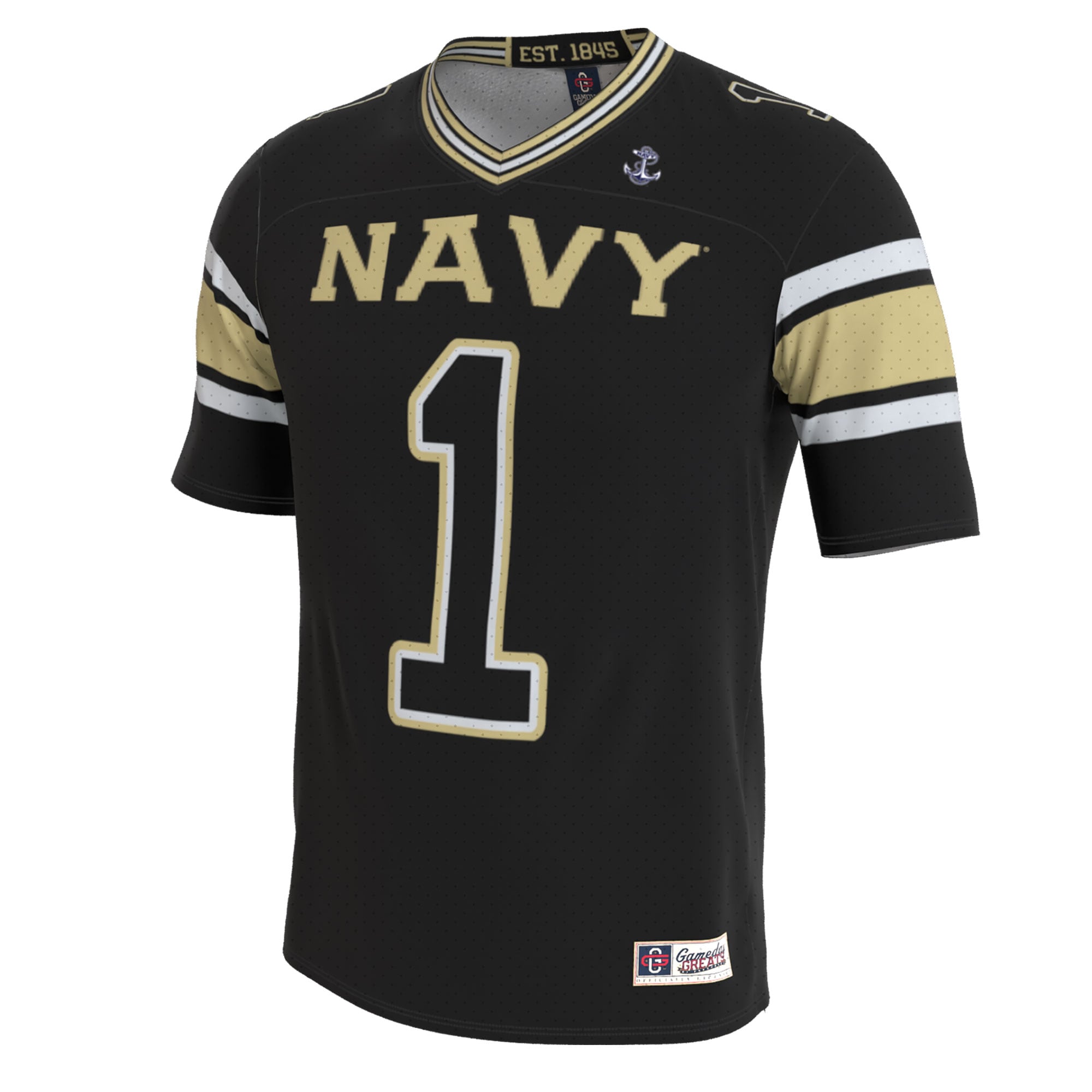 Fashion Navy Midshipmen Jersey Navy NCAA College Football Fan Wear Fashion