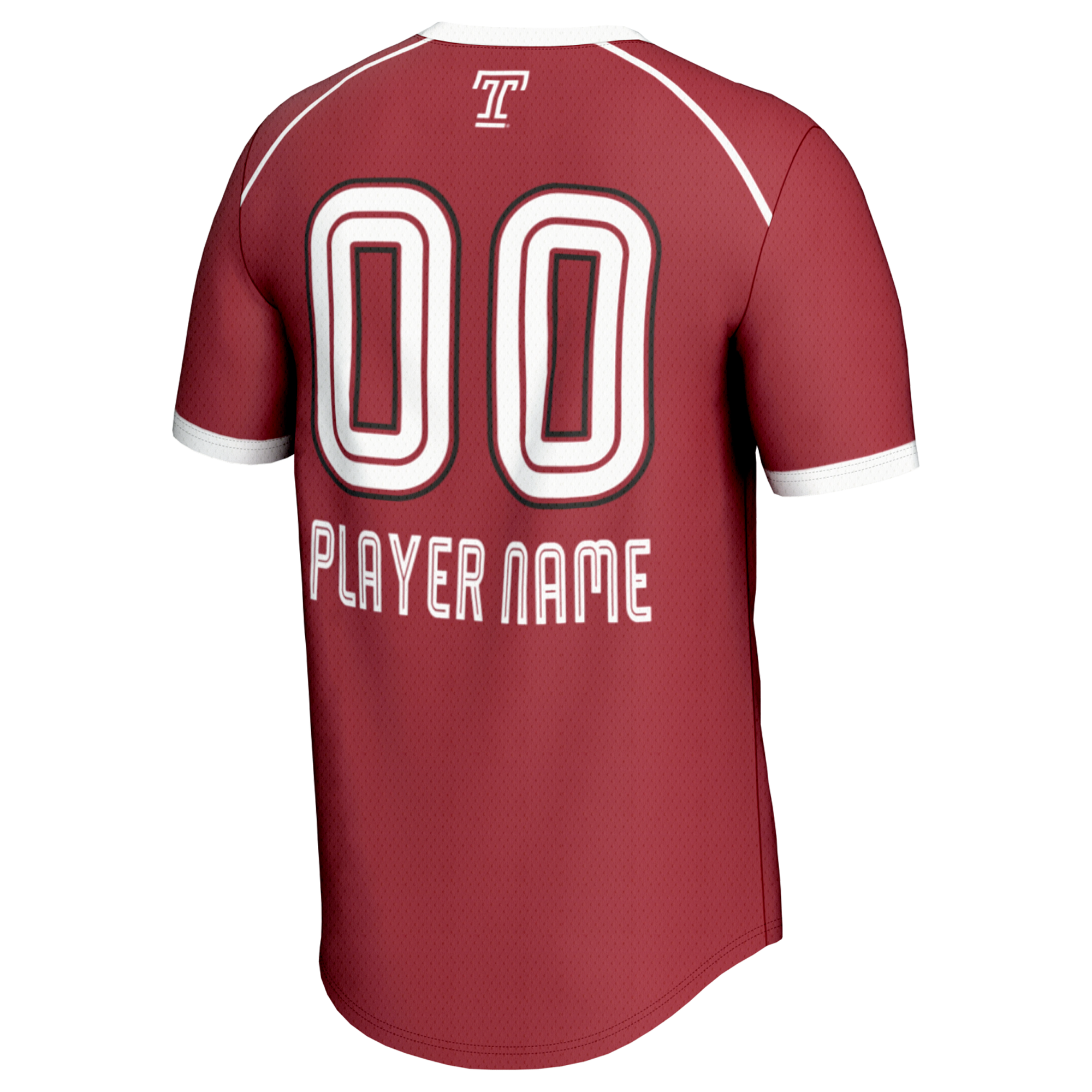Lacrosse NIL Cherry Temple Owls Game Jersey NCAA College Lacrosse Fan Wear