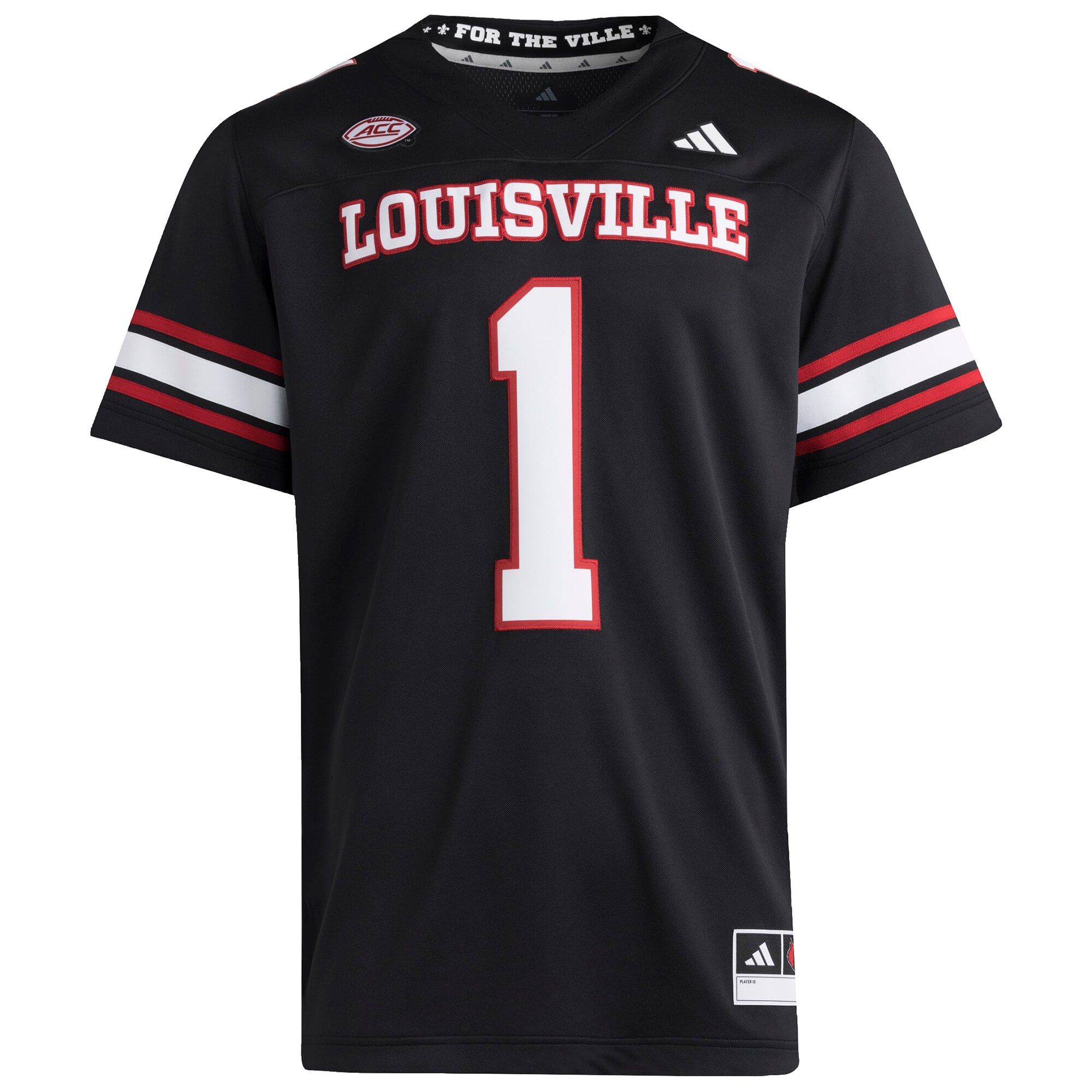 Strategy Louisville Cardinals Jersey Black NCAA College Football Fan Wear