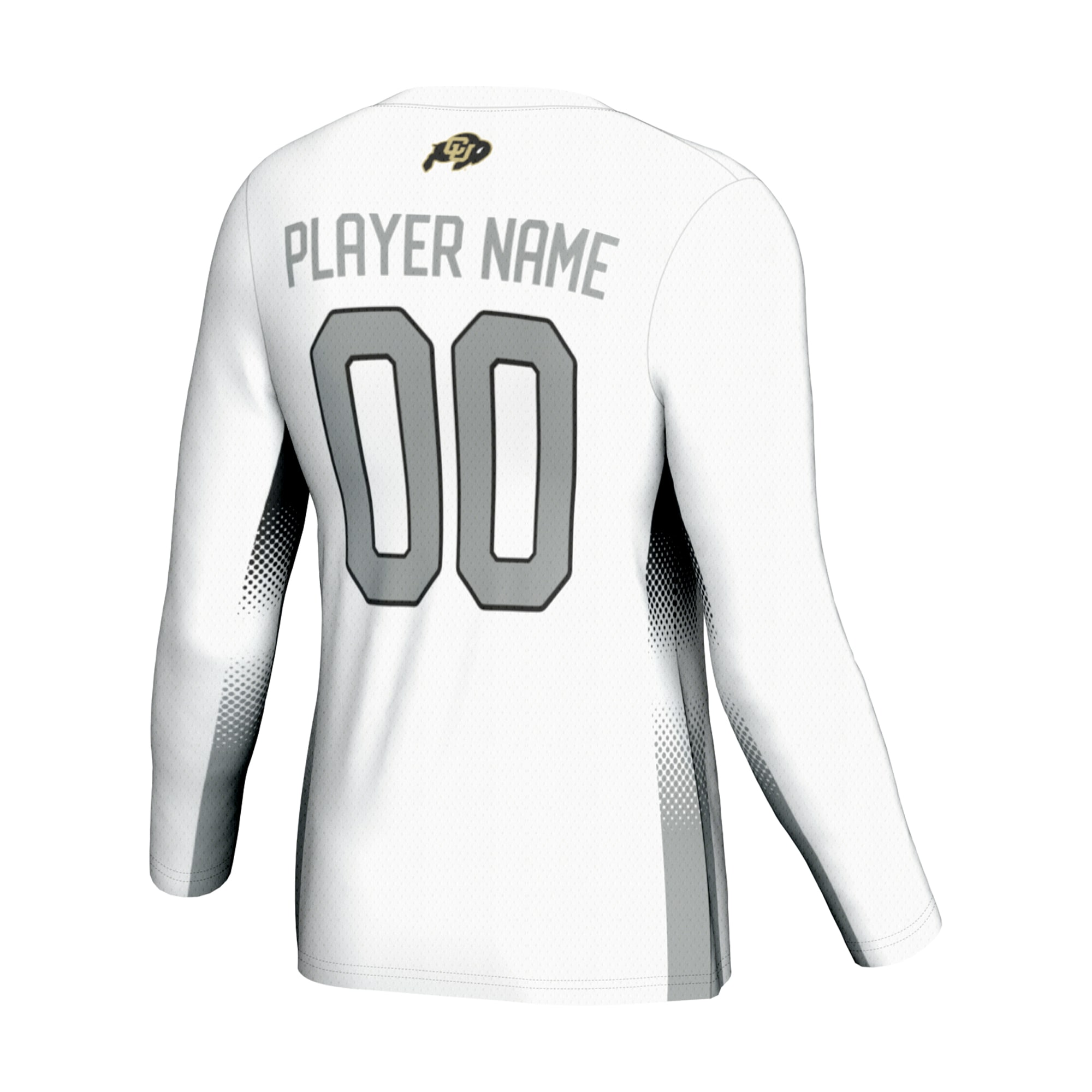 NIL Volleyball Colorado Buffaloes Game Jersey White NCAA College Volleyball Fan Wear NIL Volleyball