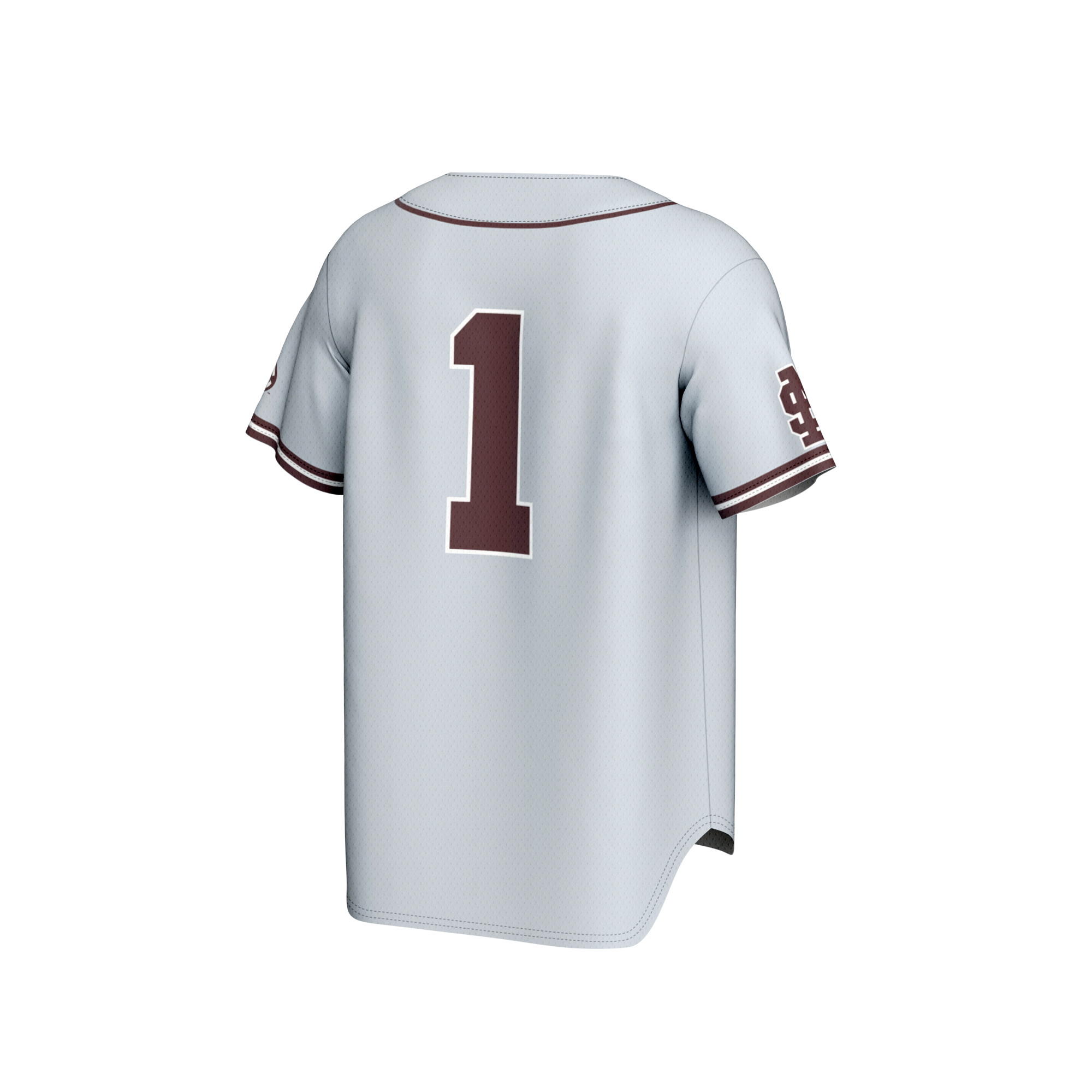 Collegiate Baseball Fashion Mississippi State Bulldogs Game Jersey Gray NCAA College Baseball Fan Wear