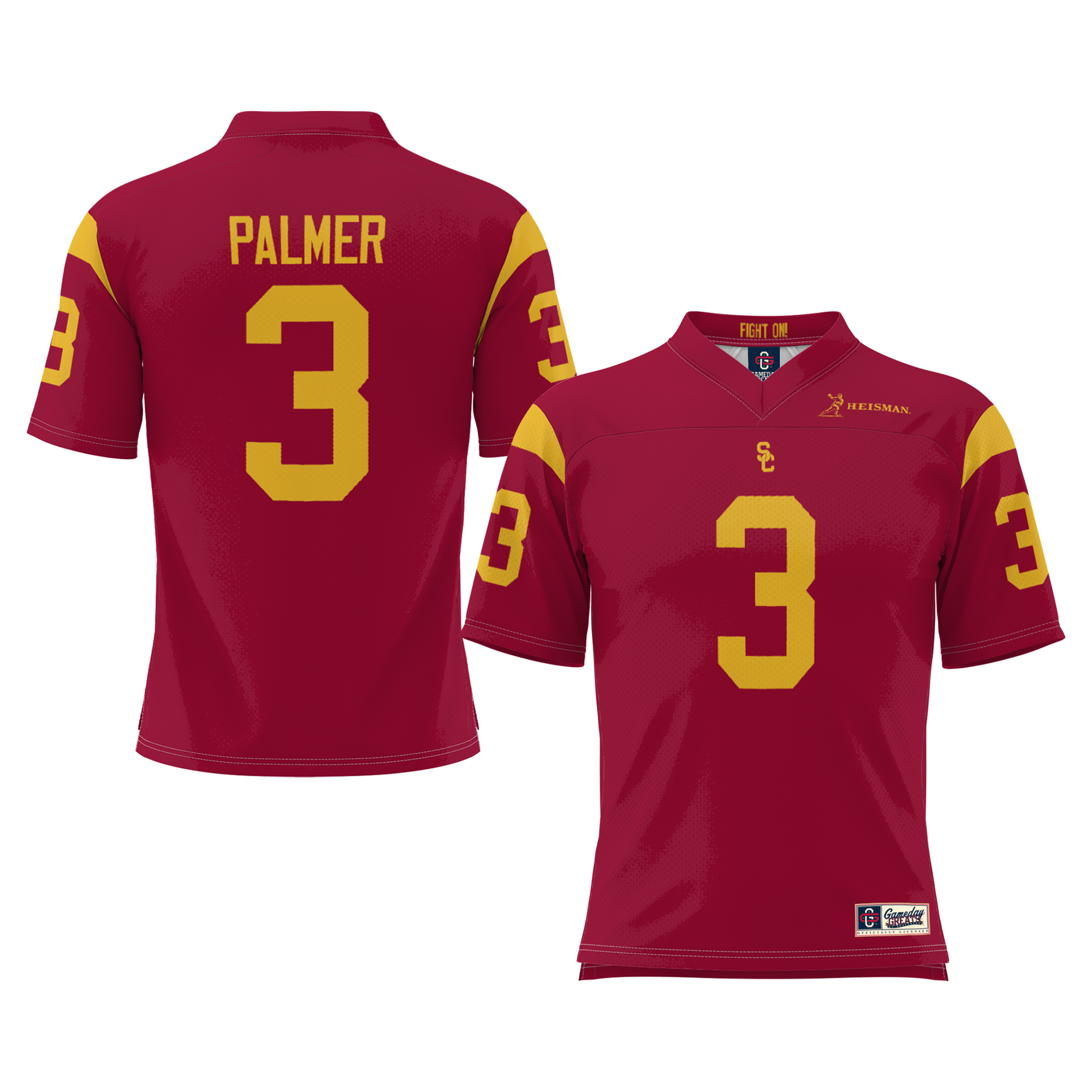 Palmer Carson Heisman USC Trojans Game Jersey Cardinal NCAA College Football Fan Wear