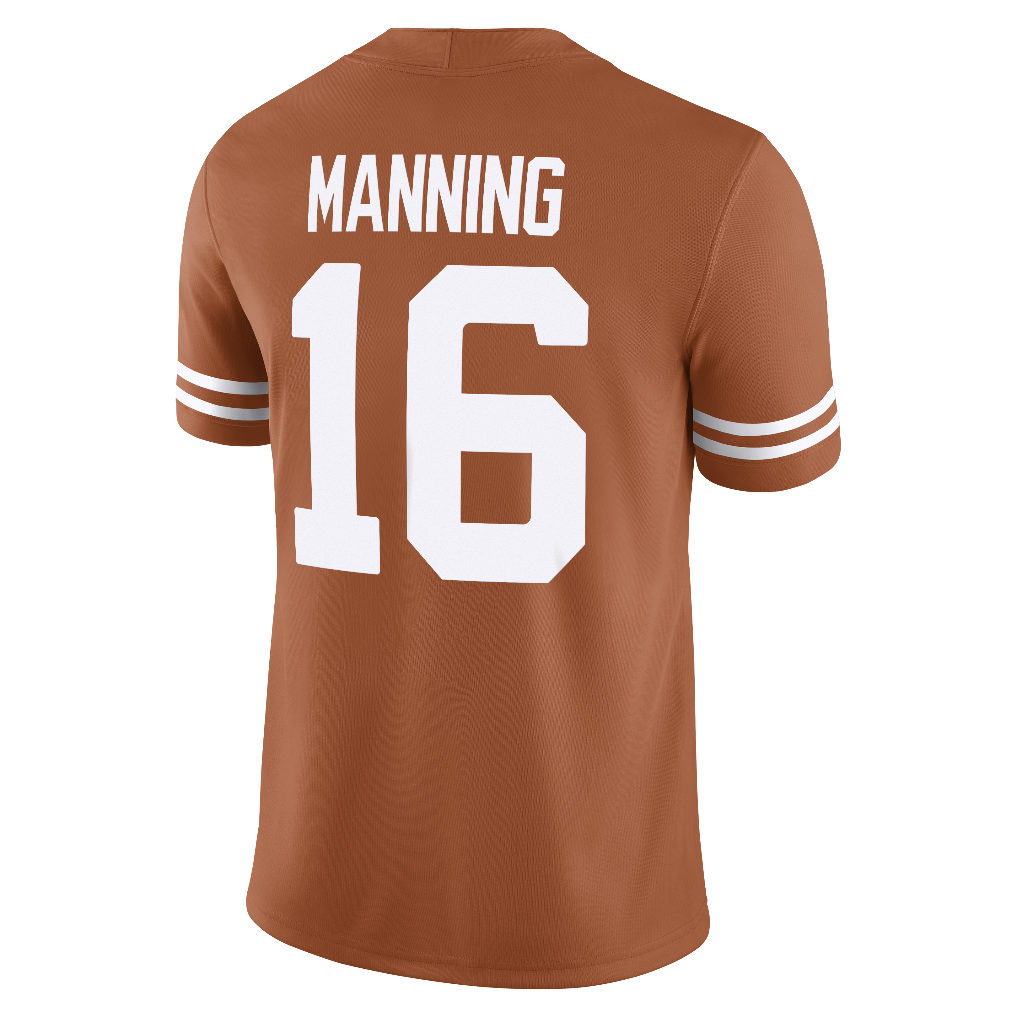 Arch Orange Manning Texas Longhorns Player Jersey Orange NCAA College Football Fan Wear