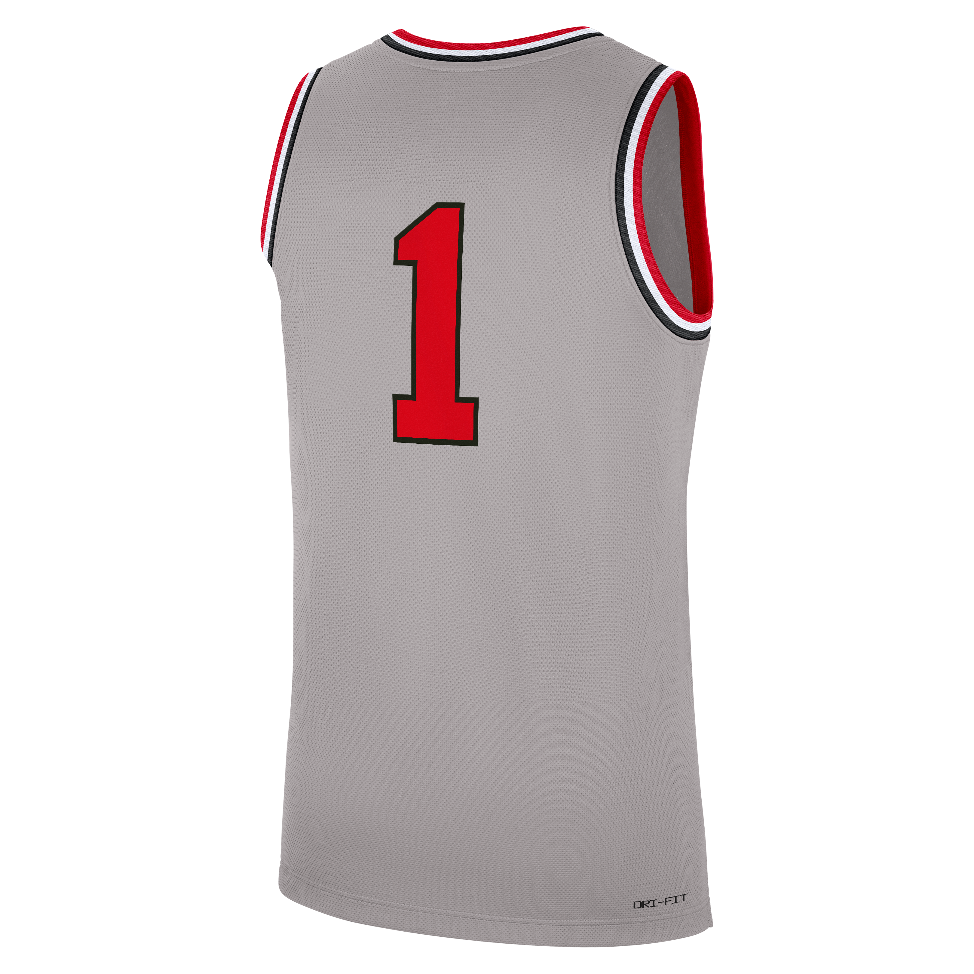 Basketball Ohio State Buckeyes Alternate Jersey No.1 Gray NCAA College Basketball Fan Wear Basketball
