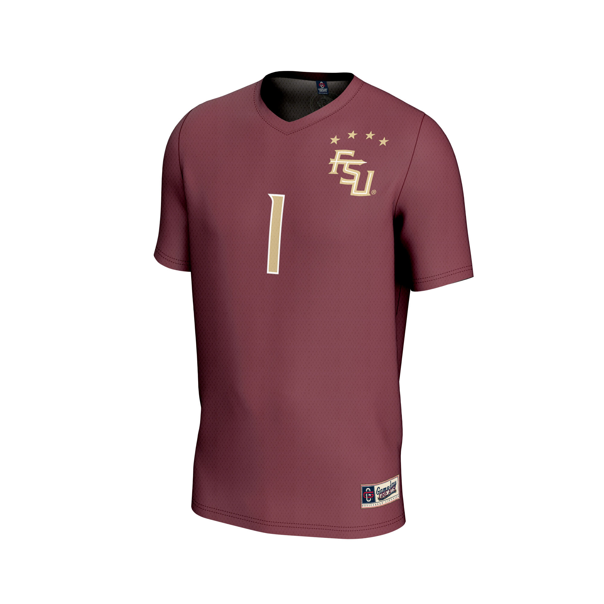 Collegiate Soccer Fashion Florida State Seminoles Game Jersey Garnet NCAA College Soccer Fan Wear Collegiate Soccer Fashion