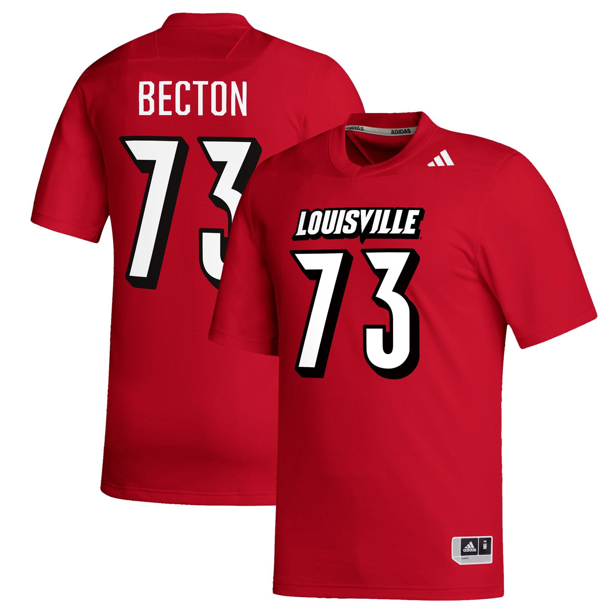 Mekhi Becton Louisville Cardinals Replica Jersey Red NCAA College Football Fan Wear Mekhi Becton