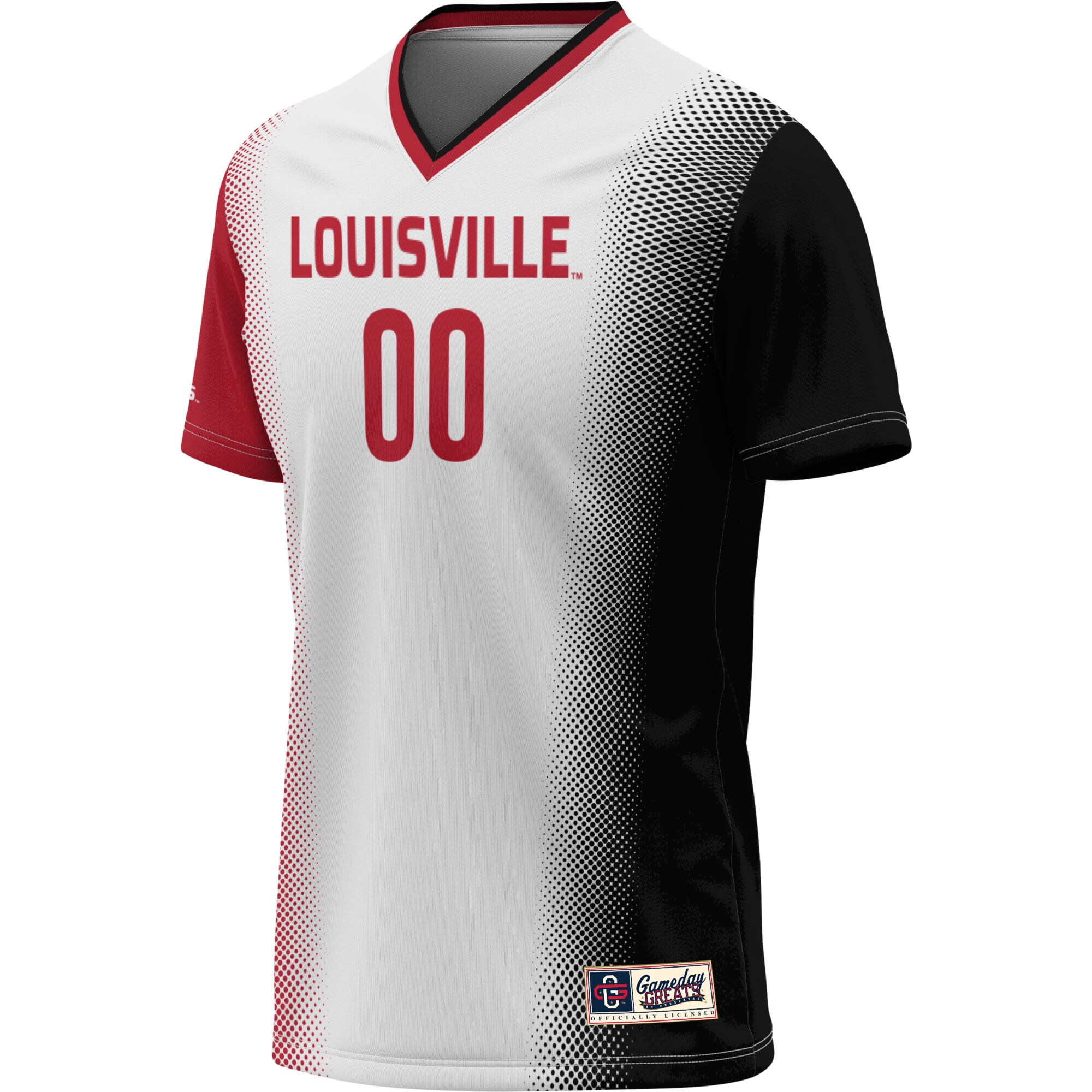 NIL Pick- Soccer Louisville Cardinals Player Jersey White NCAA College Soccer Fan Wear