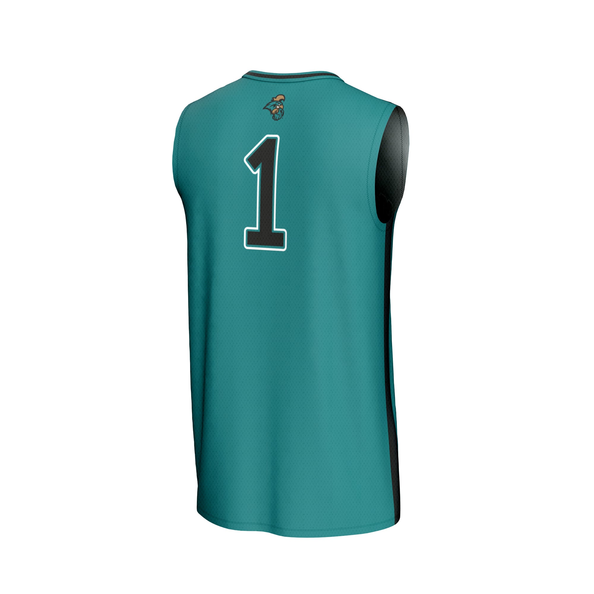 Basketball Fashion Coastal Carolina Chanticleers Game Jersey No.1 Teal NCAA College Basketball Fan Wear