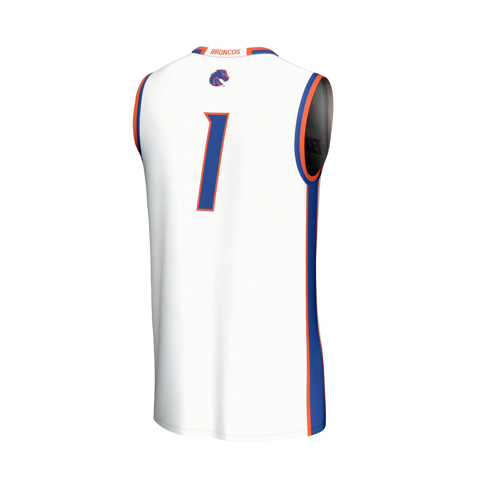 Collegiate Basketball Fashion Boise State Broncos Game Jersey White NCAA College Basketball Fan Wear Collegiate Basketball Fashion
