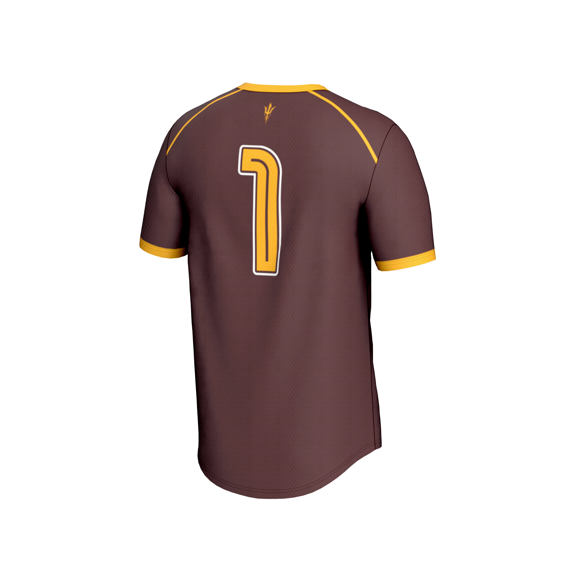 Lacrosse Fashion Arizona State Sun Devils Game Jersey No.1 Maroon NCAA College Lacrosse Fan Wear Lacrosse Fashion