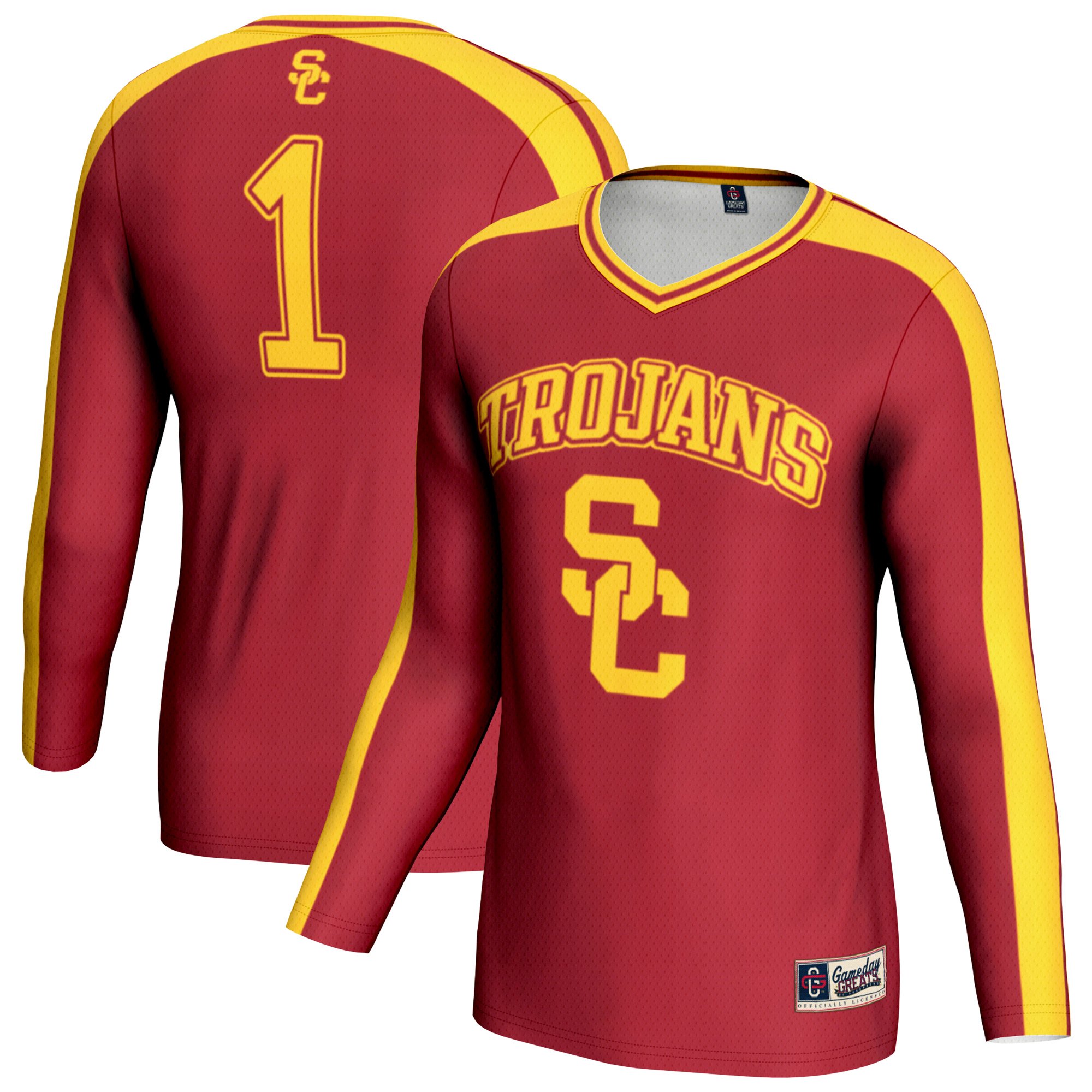 Featherweight Street Volleyball Cardinal Jersey Jersey No.1 Cardinal NCAA College Volleyball Fan Wear