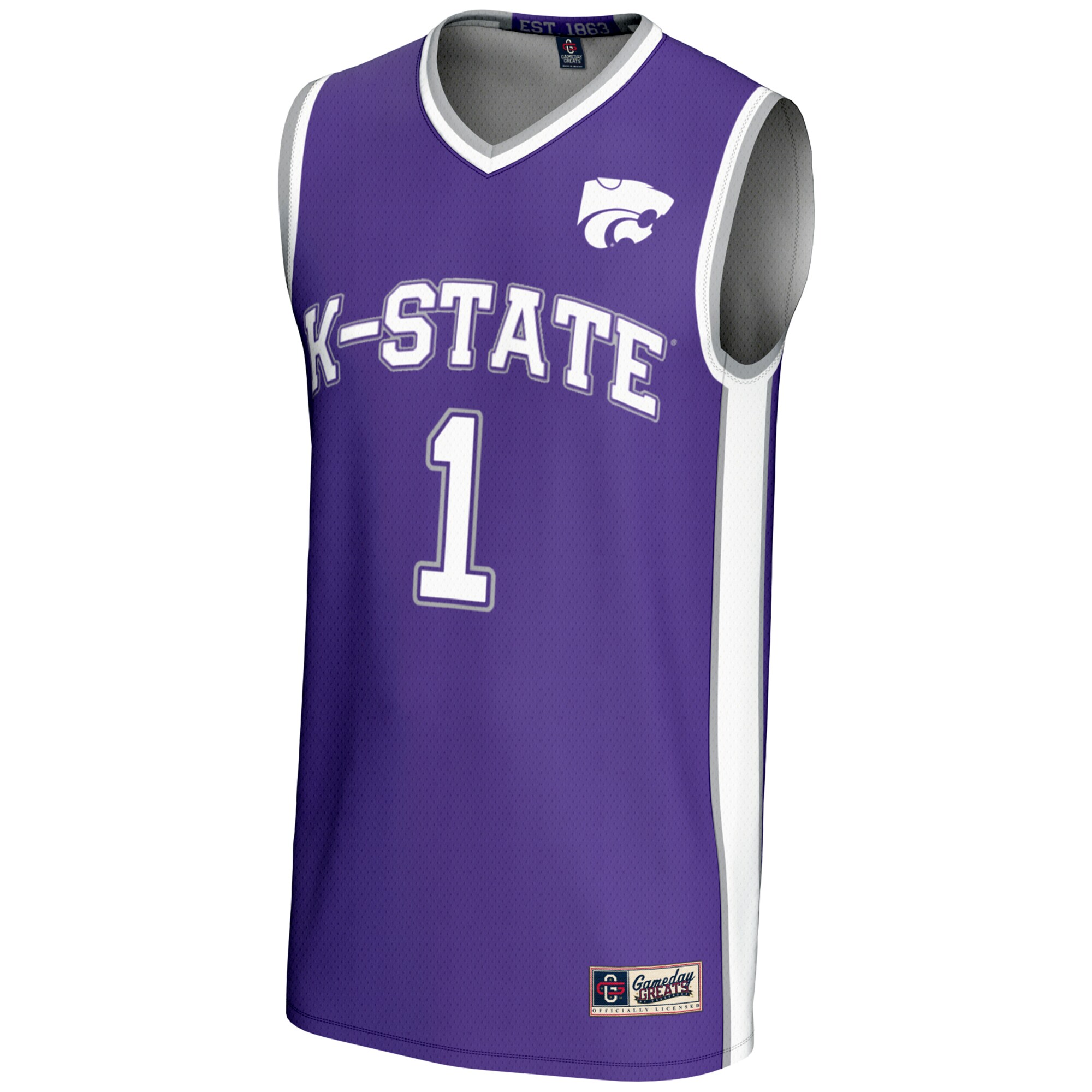 Basketball Kansas State Wildcats Game Jersey Purple NCAA College Basketball Fan Wear Basketball
