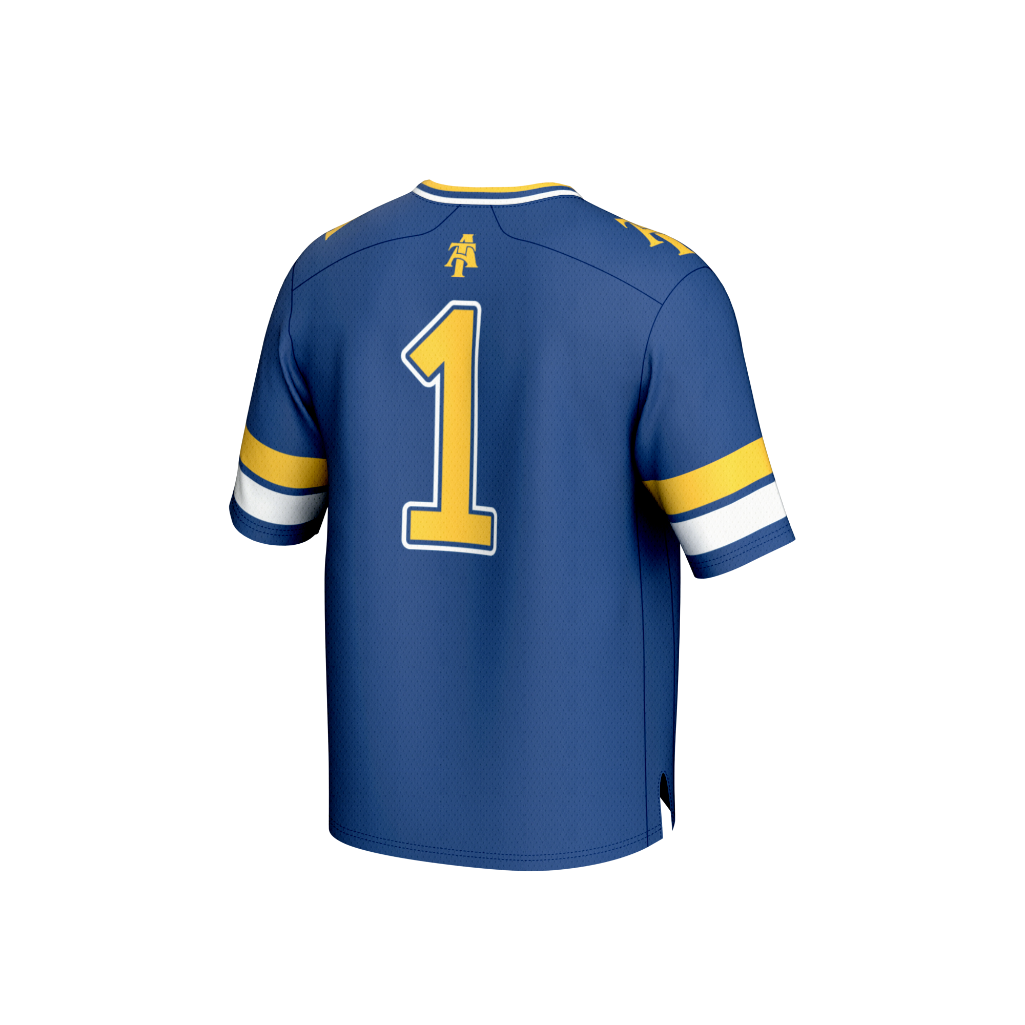 North Collegiate Fashion Carolina A&T Aggies Game Jersey No.1 Navy NCAA College Football Fan Wear North Collegiate Fashion