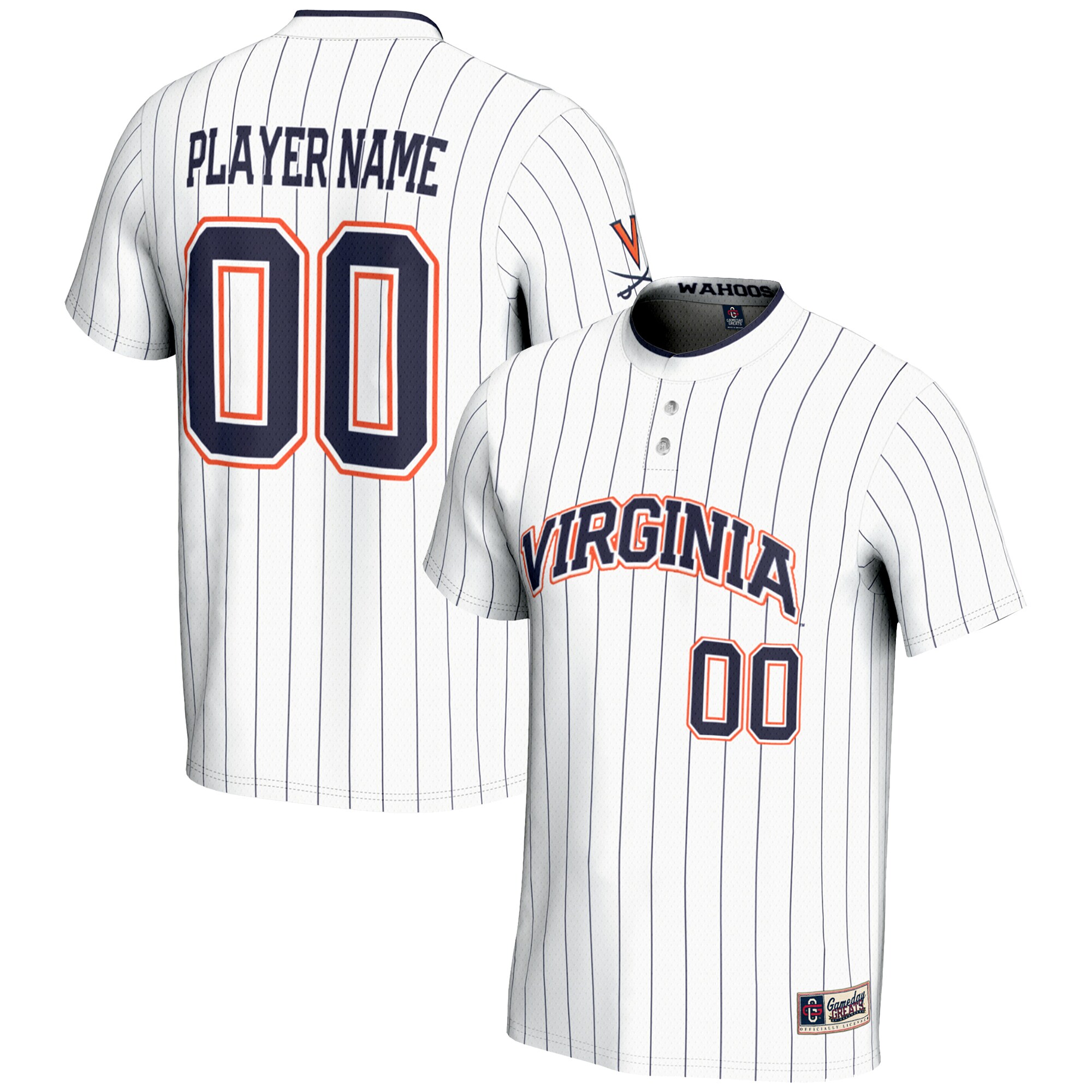 NIL Pick- Softball Virginia Cavaliers Player Jersey White NCAA College Softball Fan Wear NIL Pick- Softball