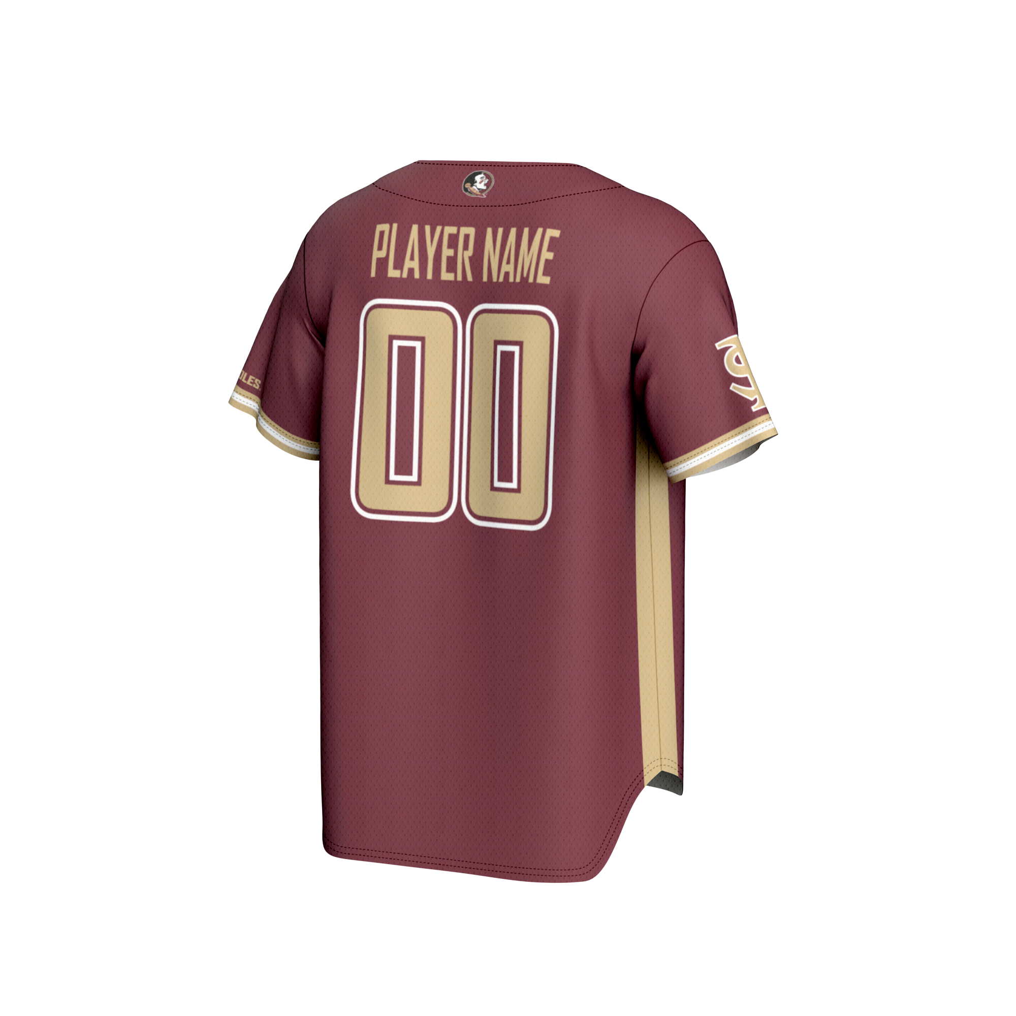 NIL Pick- Baseball Florida State Seminoles Player Jersey Garnet NCAA College Baseball Fan Wear NIL Pick- Baseball