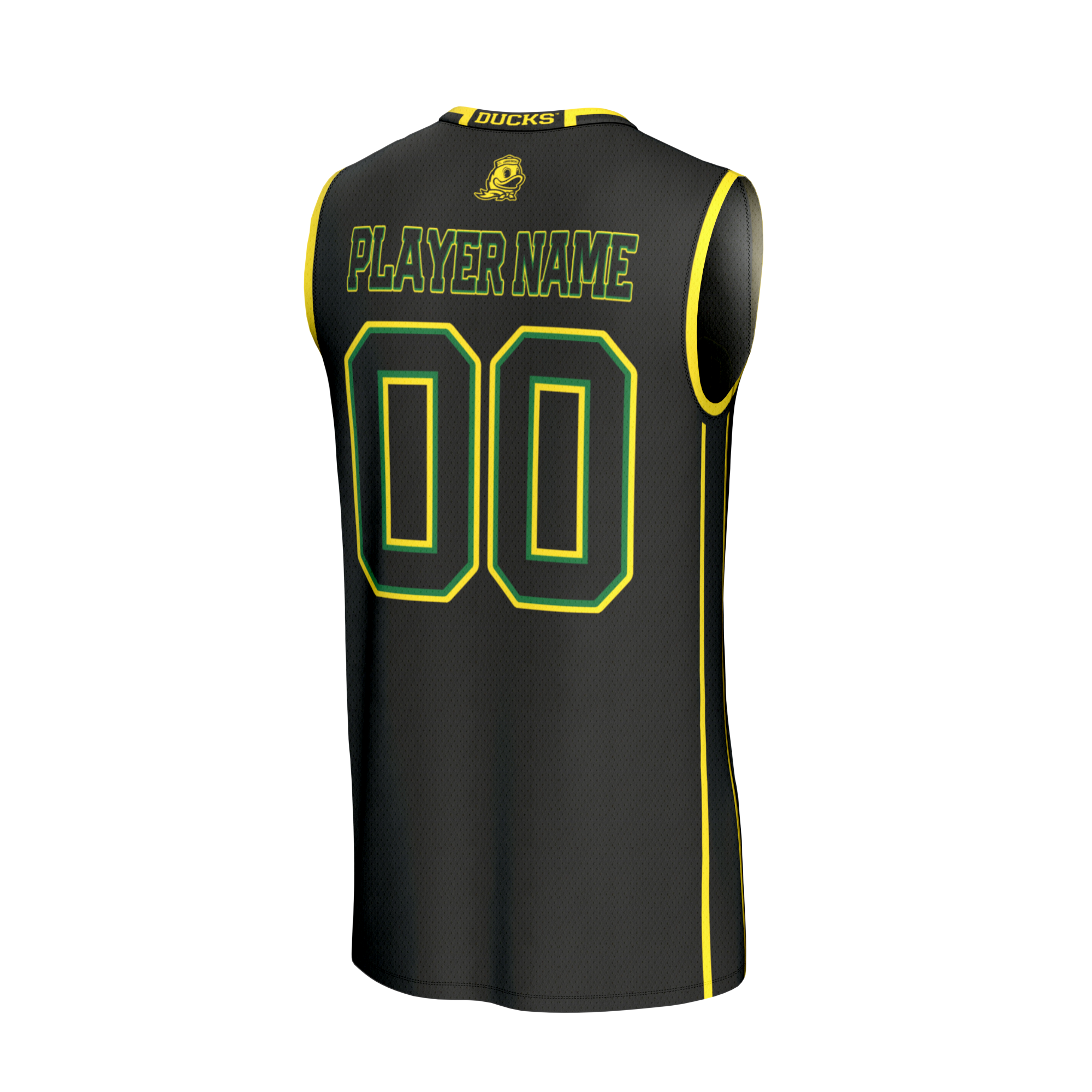 Collegiate Oregon Ducks Player Jersey Black NCAA College Basketball Fan Wear