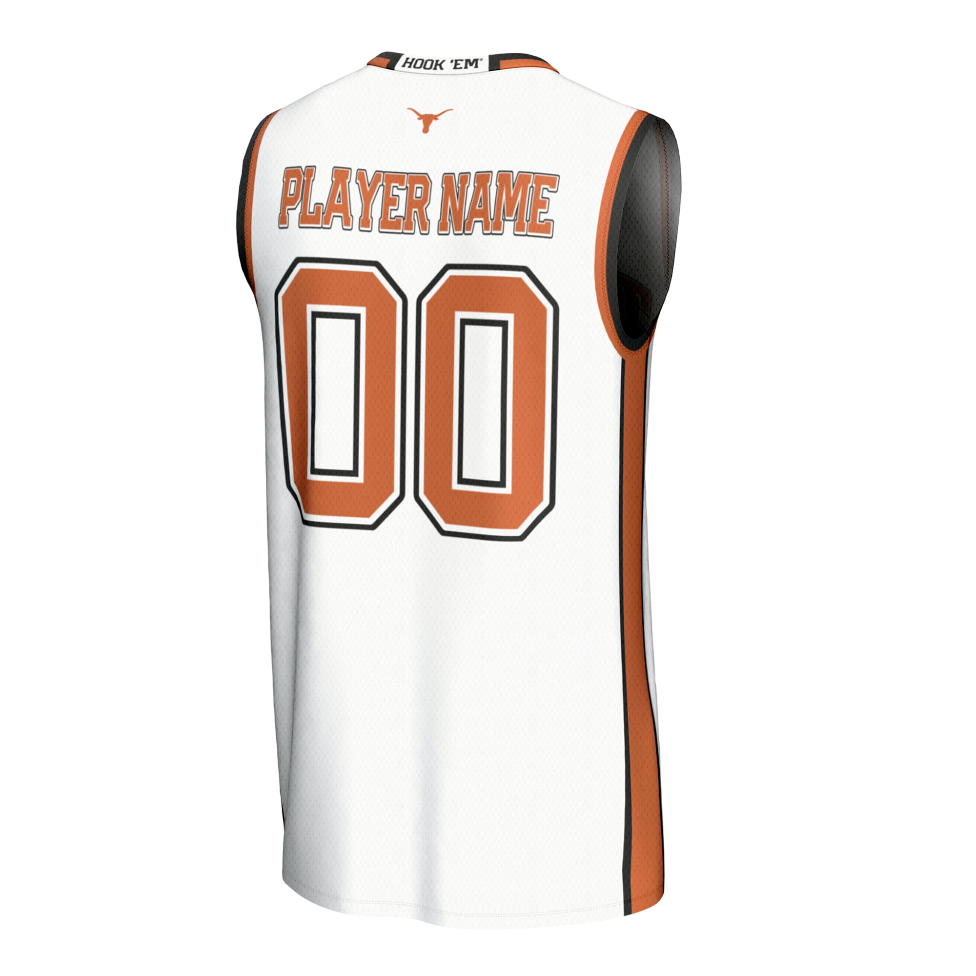 NIL Pick- Basketball Texas Longhorns Player Jersey White NCAA College Basketball Fan Wear