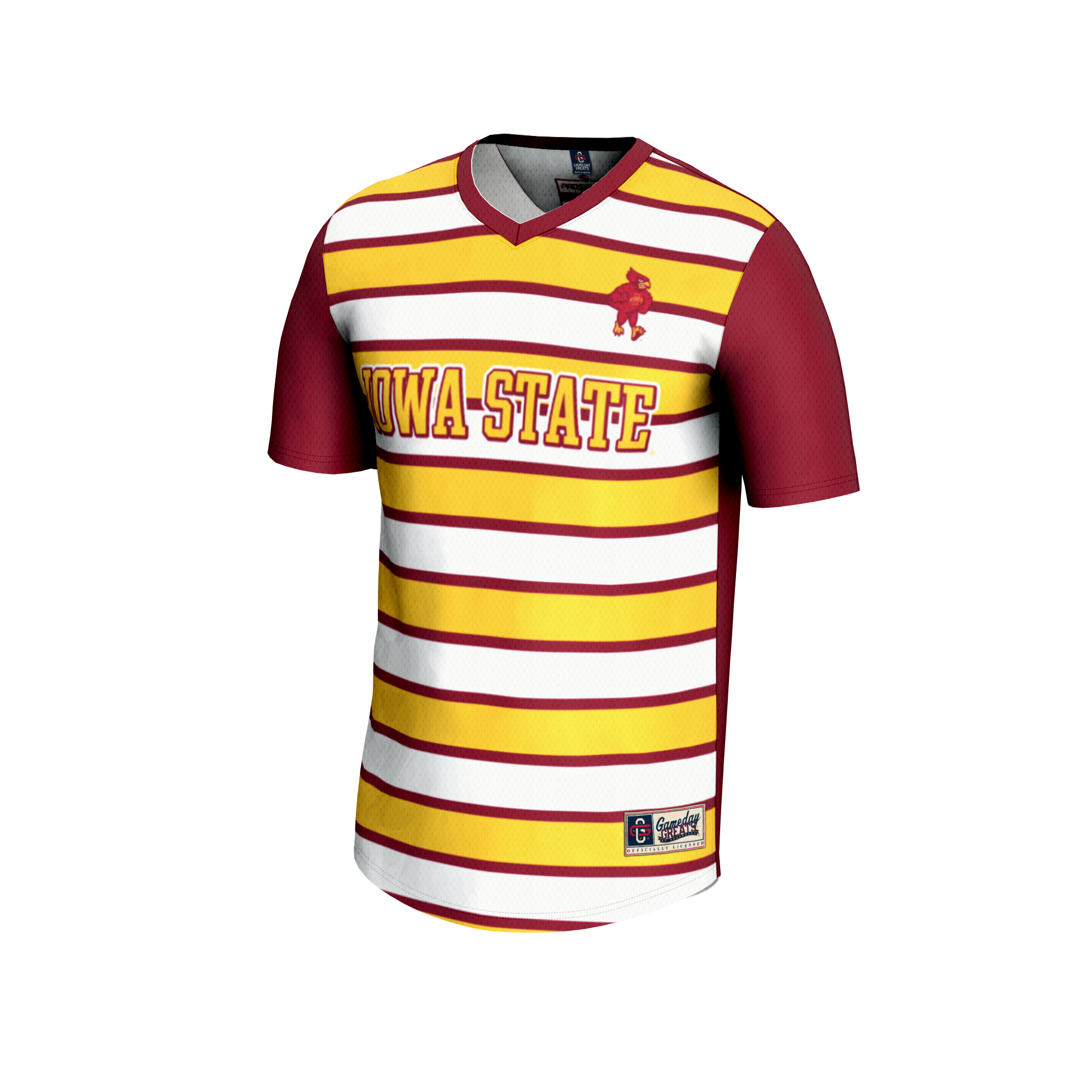 Soccer Fashion Iowa State Cyclones Game Jersey No.25 Cardinal NCAA College Soccer Fan Wear Soccer Fashion