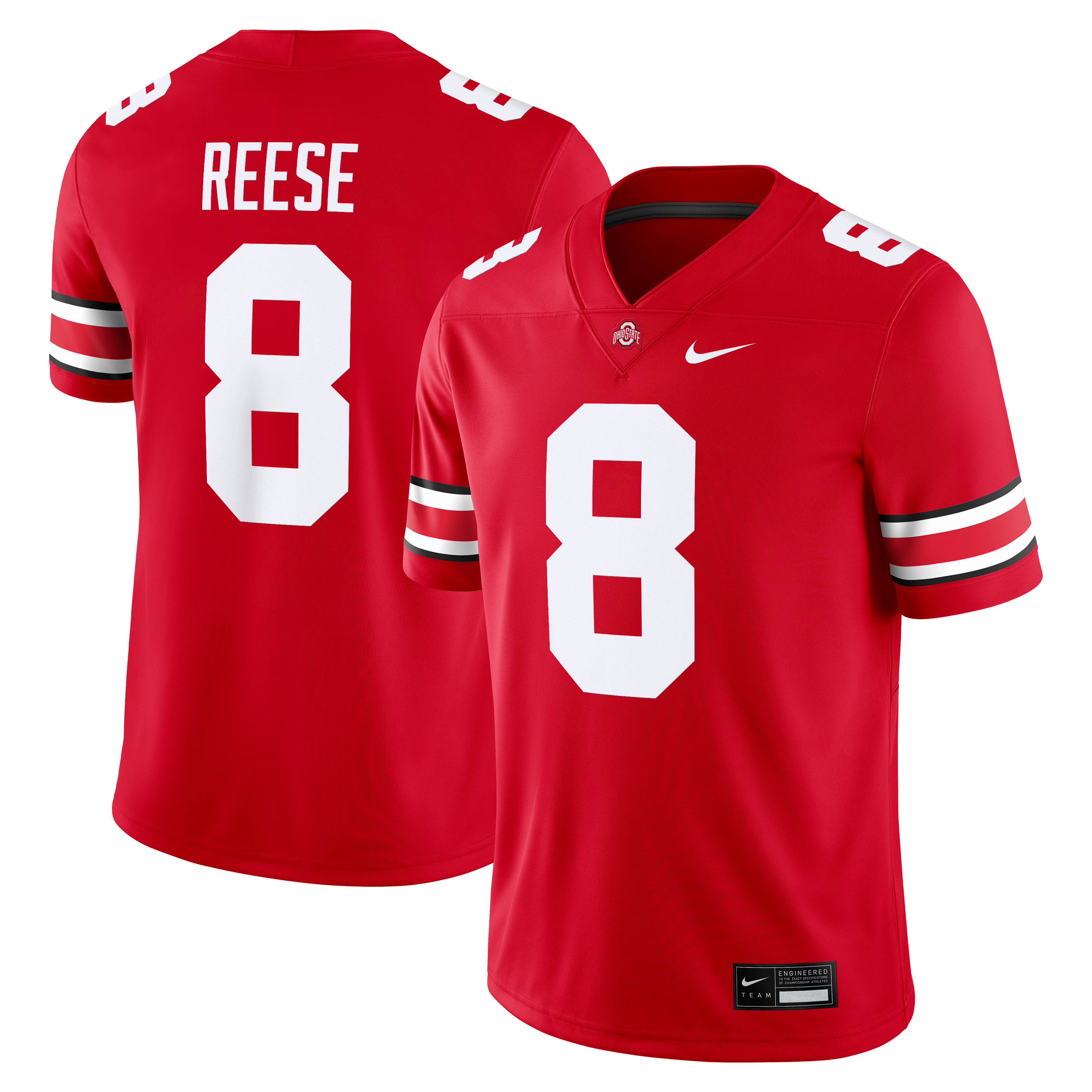 Arvell Reese Ohio State Buckeyes Game Jersey Scarlet NCAA College Football Fan Wear