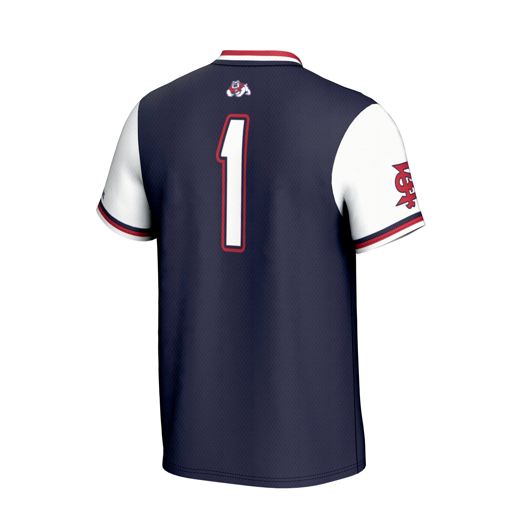 Softball Fashion Fresno State Bulldogs Game Jersey Navy NCAA College Softball Fan Wear Softball Fashion