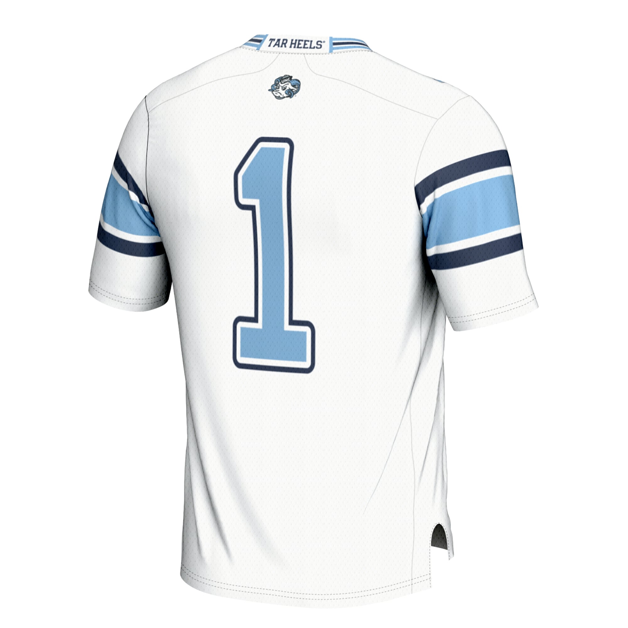North Carolina Tar Heels Game Jersey No.1 White NCAA College Football Fan Wear