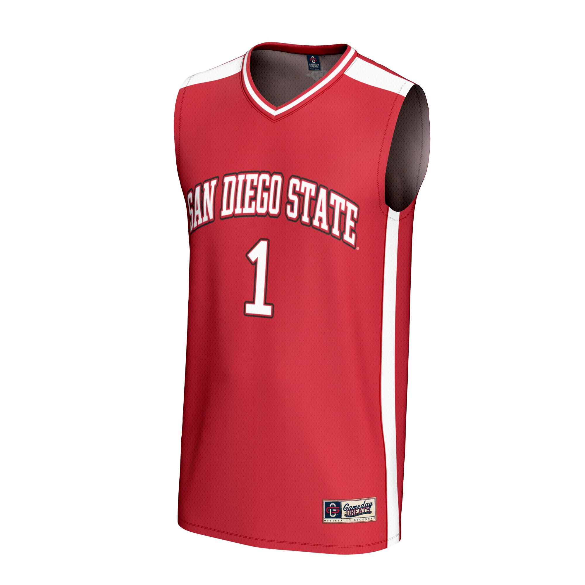 San Diego Kennebec Valley Community College Game Jersey No.1 Cardinal NCAA College Basketball Fan Wear
