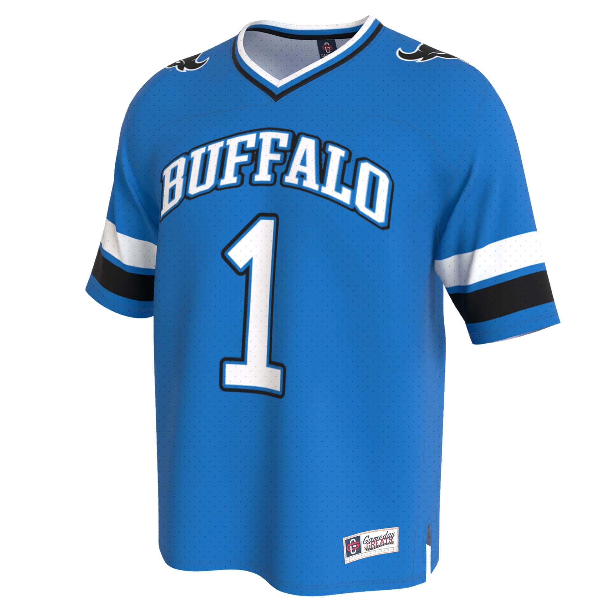 Collegiate Fashion Buffalo Bulls Game Jersey Royal NCAA College Football Fan Wear Collegiate Fashion
