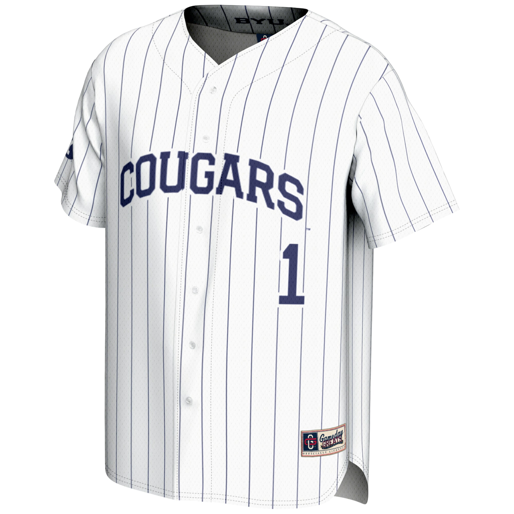 Baseball BYU Cougars Game Jersey White NCAA College Baseball Fan Wear Baseball