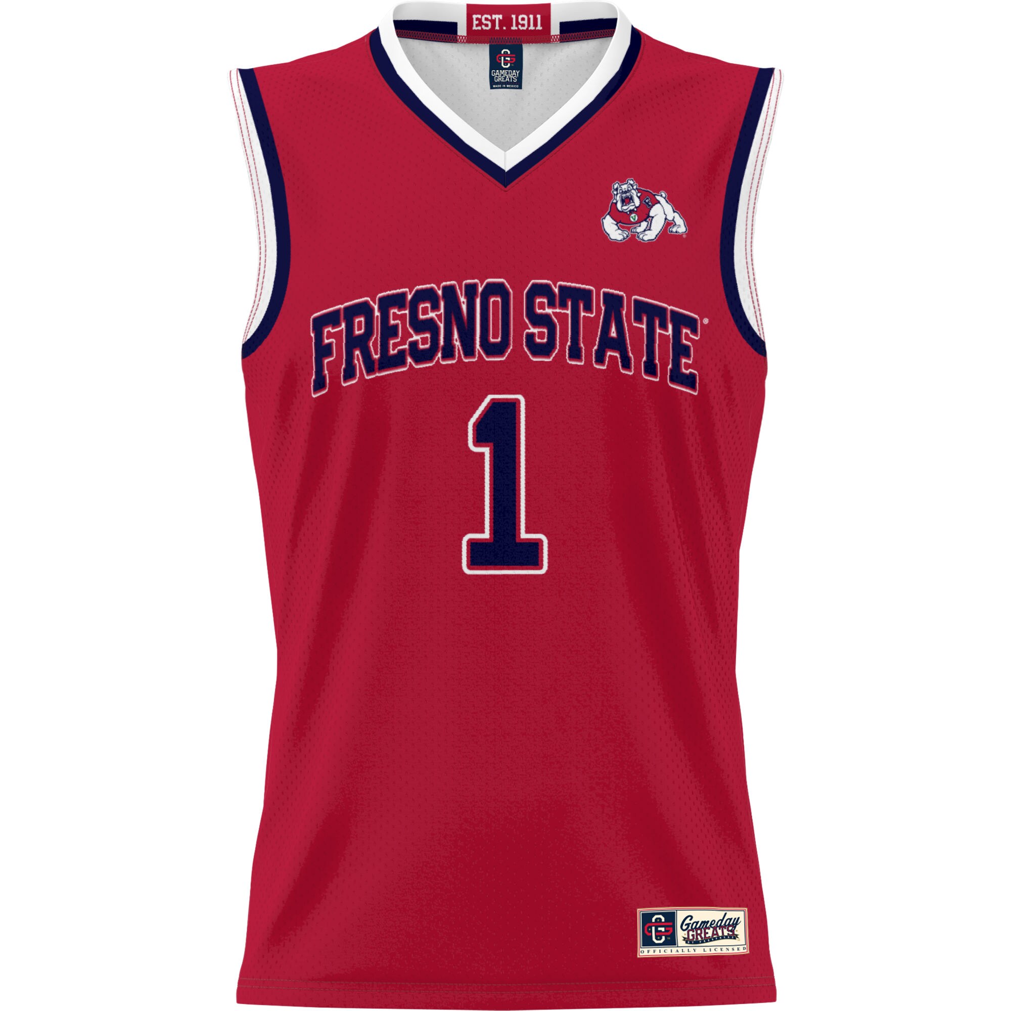 Basketball Fresno State Bulldogs Game Jersey Red NCAA College Basketball Fan Wear Basketball