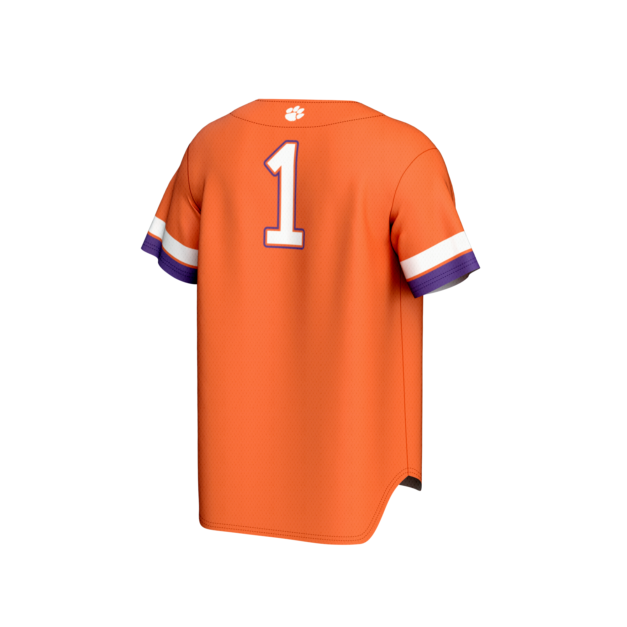 Collegiate Baseball Fashion Clemson Tigers Game Jersey Orange NCAA College Baseball Fan Wear Collegiate Baseball Fashion
