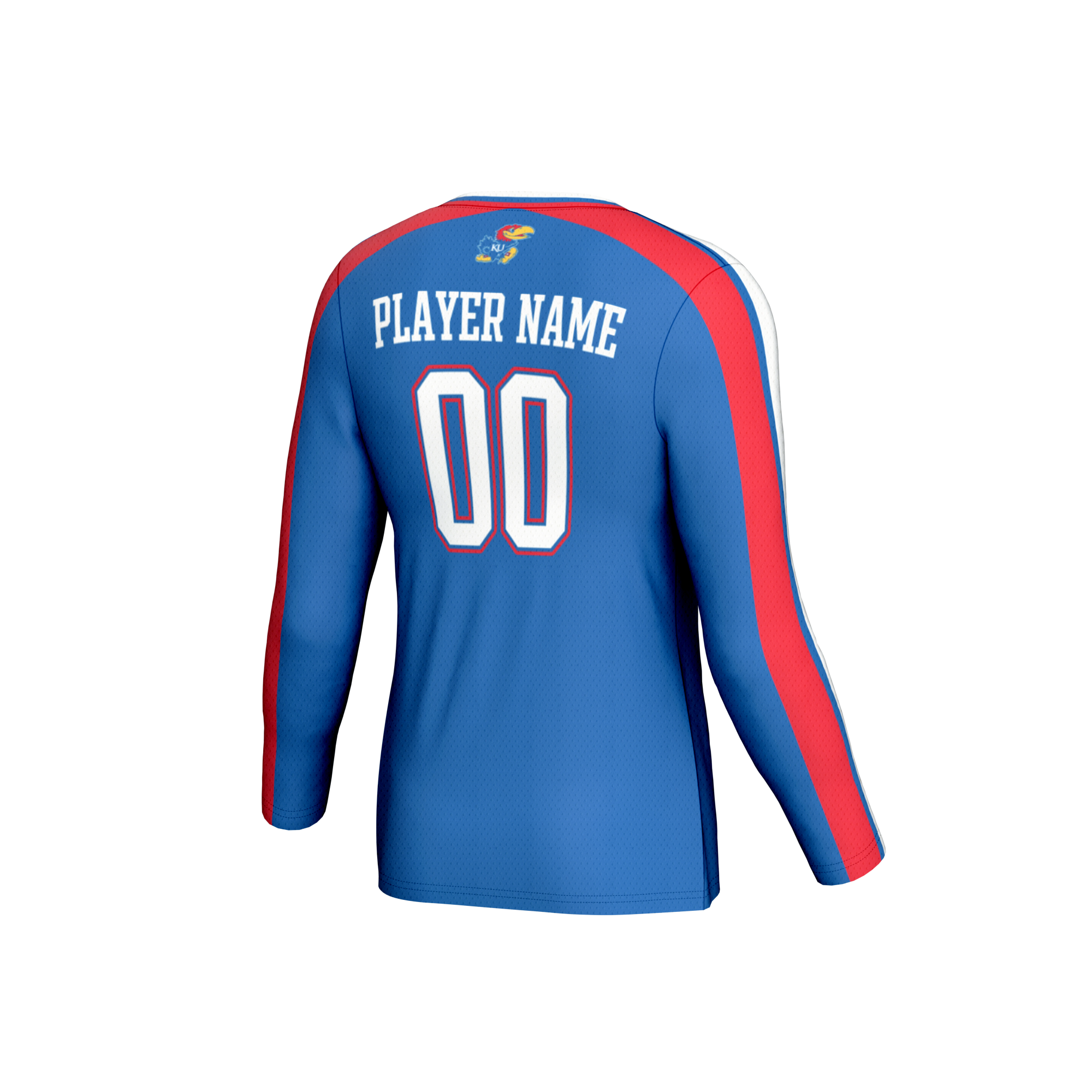 NIL Pick- Collegiate Kansas Jayhawks Player Jersey Royal NCAA College Volleyball Fan Wear NIL Pick- Collegiate