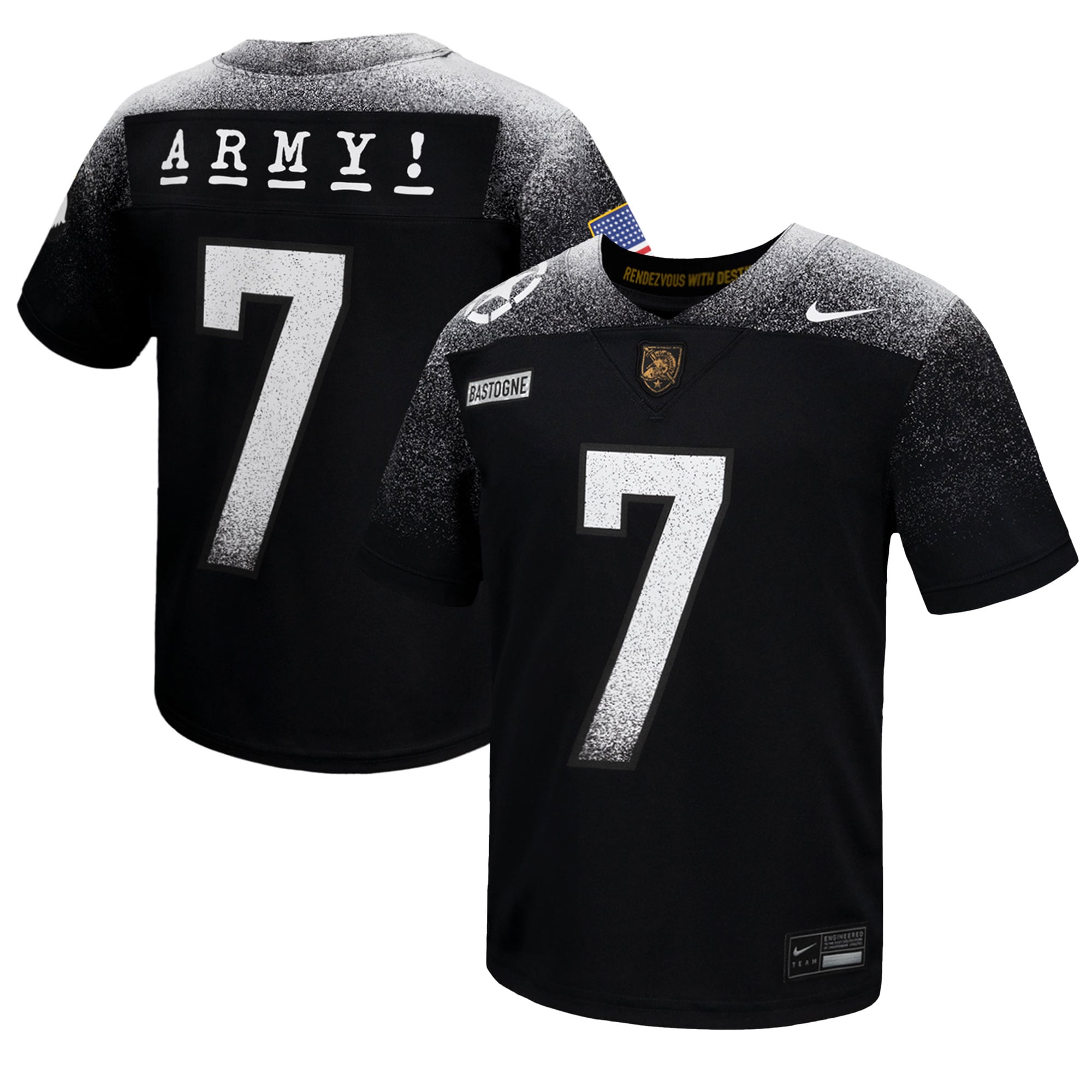 Army Black Knights Alternate Jersey Black NCAA College Football Fan Wear