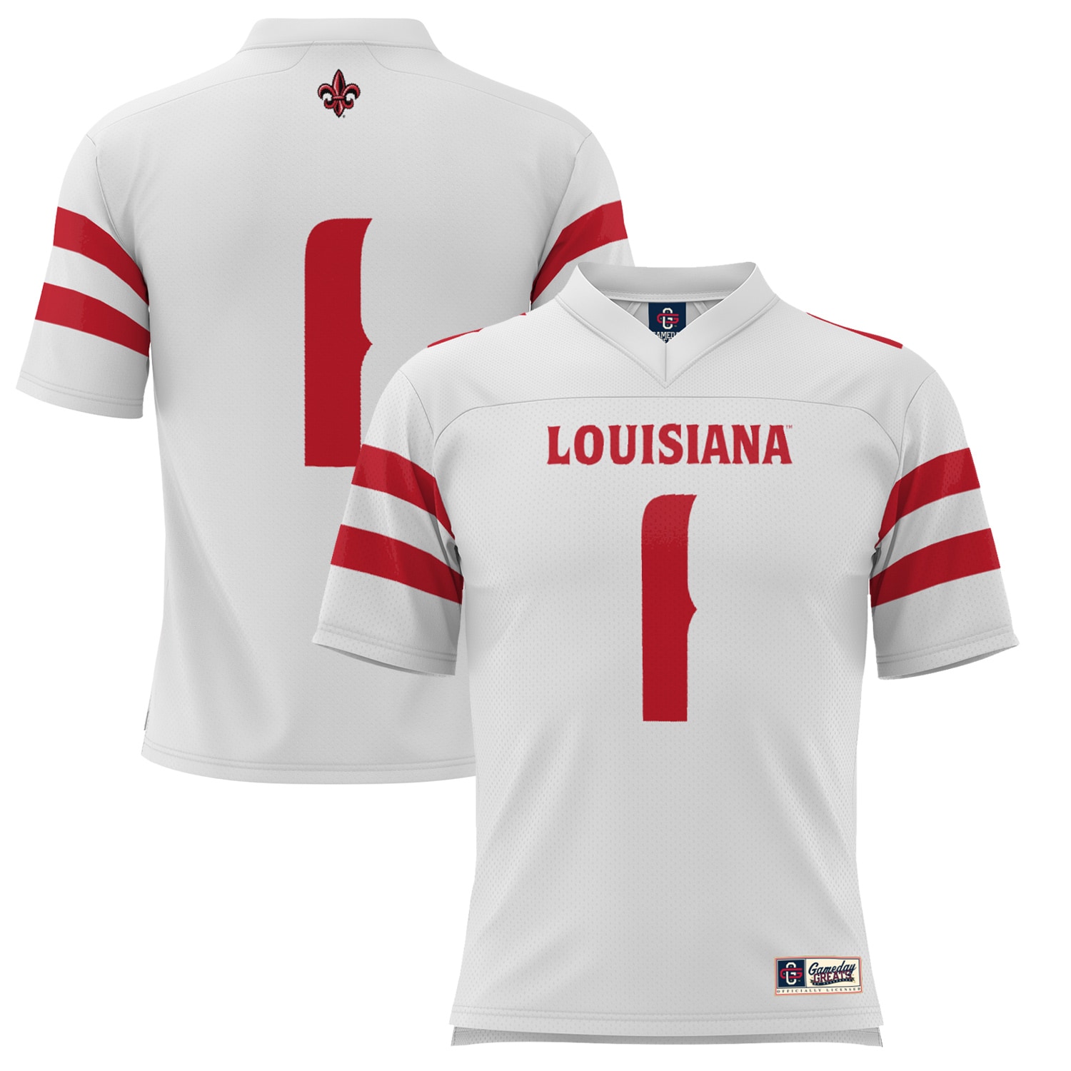 Louisiana Ragin' Cajuns Game Jersey White NCAA College Football Fan Wear