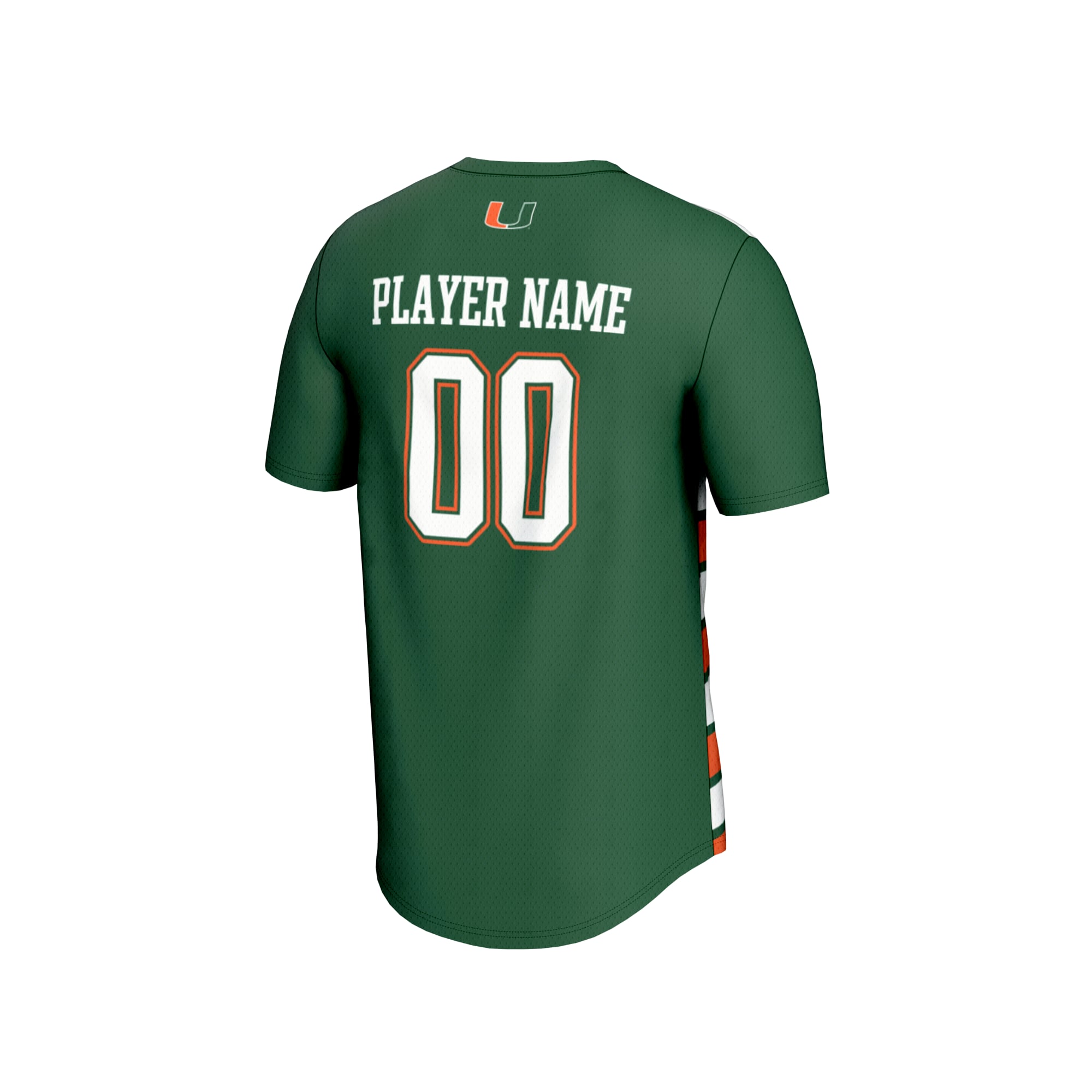 NIL Pick- Collegiate Miami Hurricanes Player Jersey Green NCAA College Volleyball Fan Wear