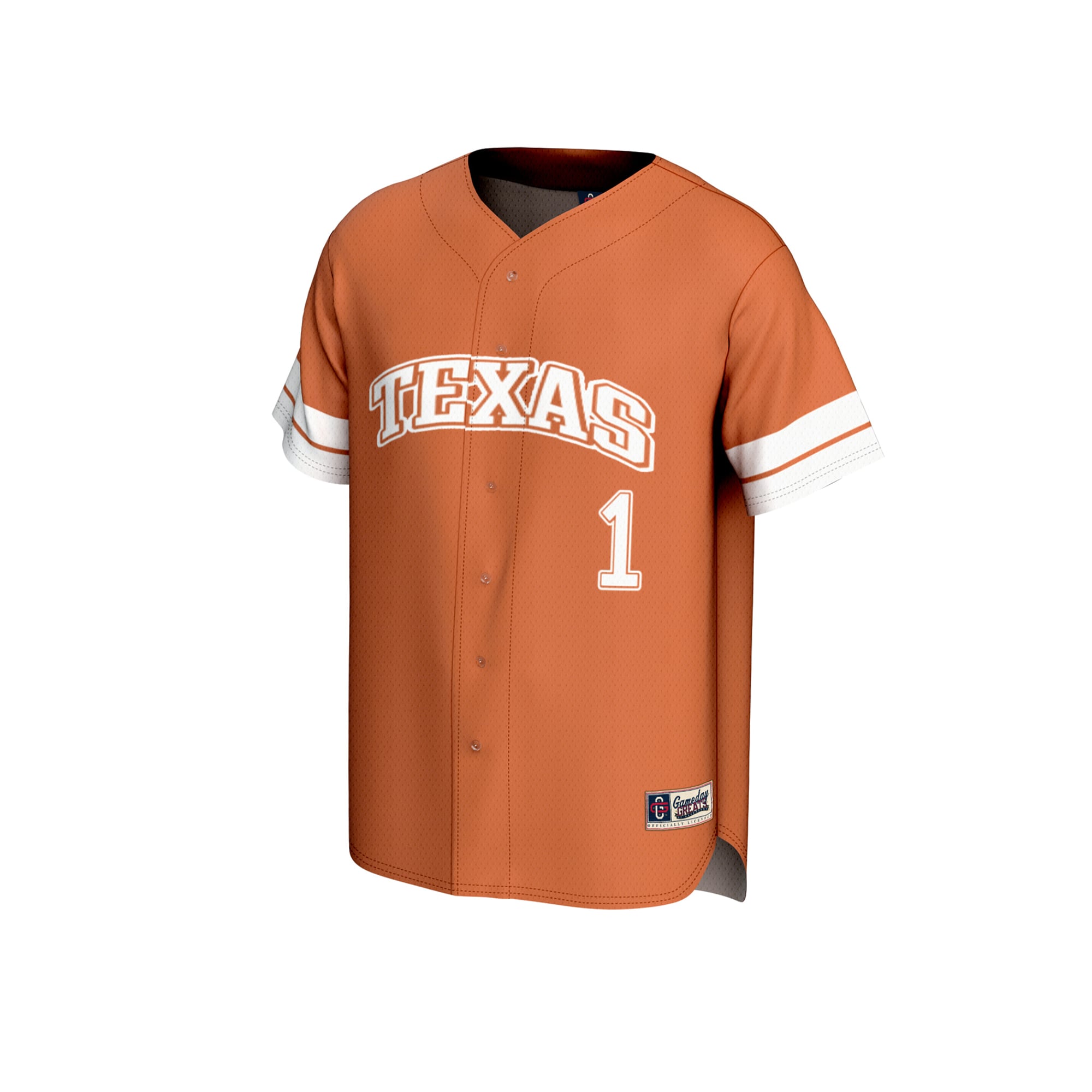 Collegiate Baseball Fashion Texas Longhorns Game Jersey Orange NCAA College Baseball Fan Wear Custom Number