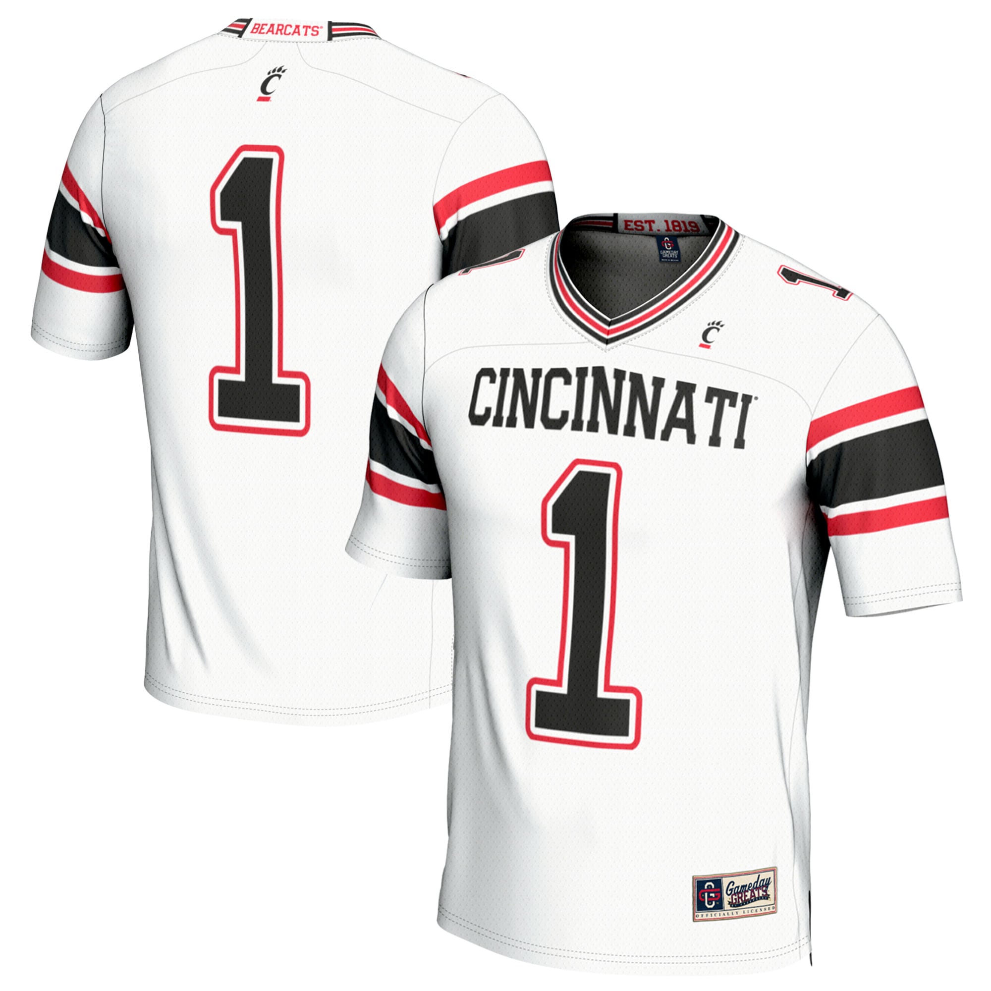 Fashion Cincinnati Bearcats Game Jersey White NCAA College Football Fan Wear