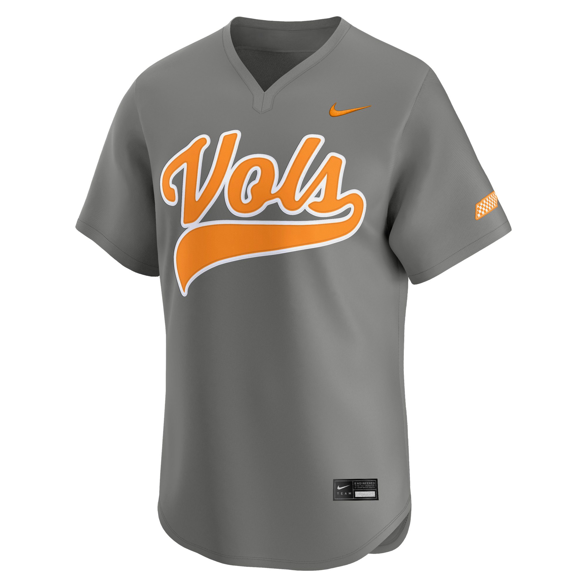 Baseball Tennessee Volunteers Alternate Jersey Gray NCAA College Baseball Fan Wear